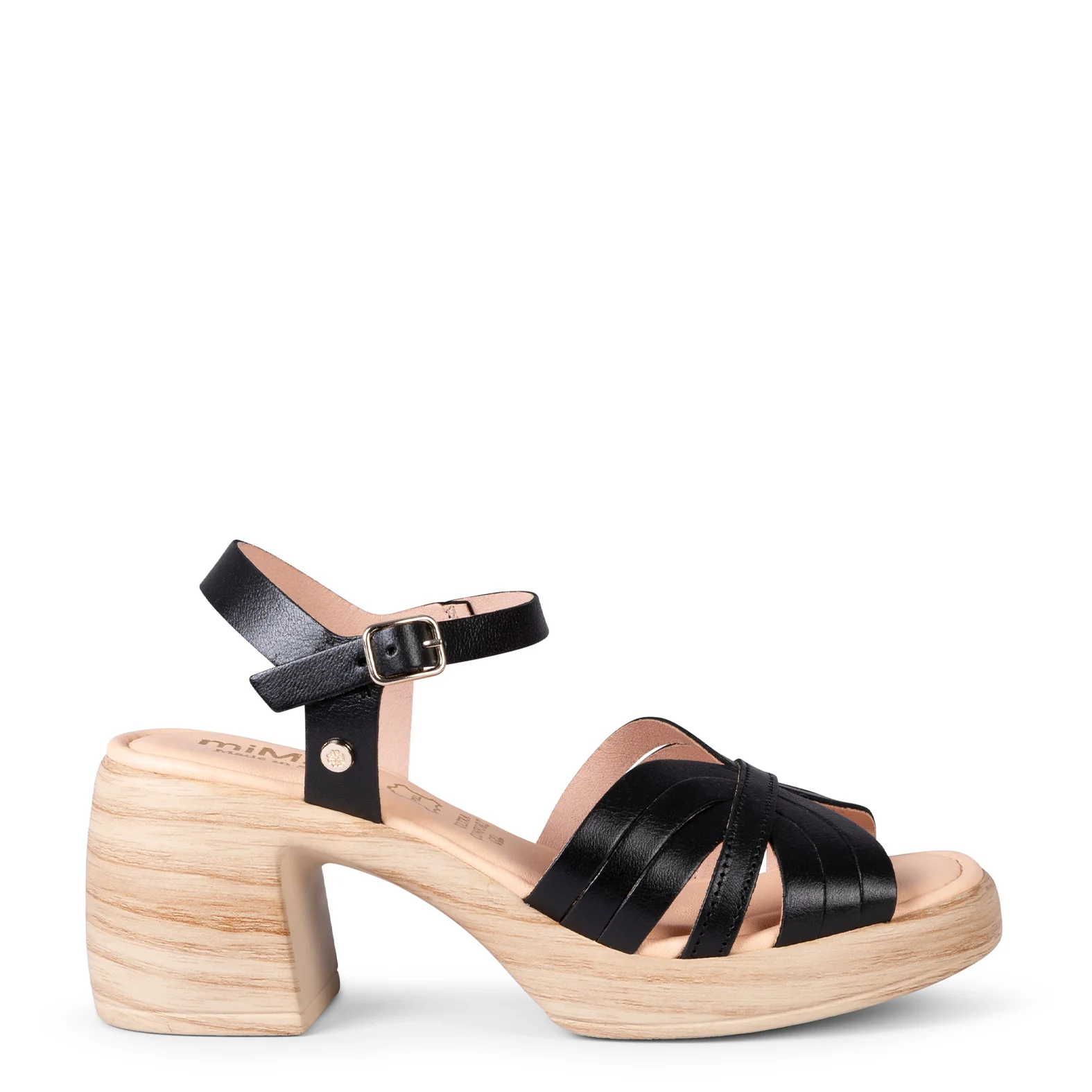 LANCY - SANDALIAS CASUAL DE TACÓN NEGRO - Image 7