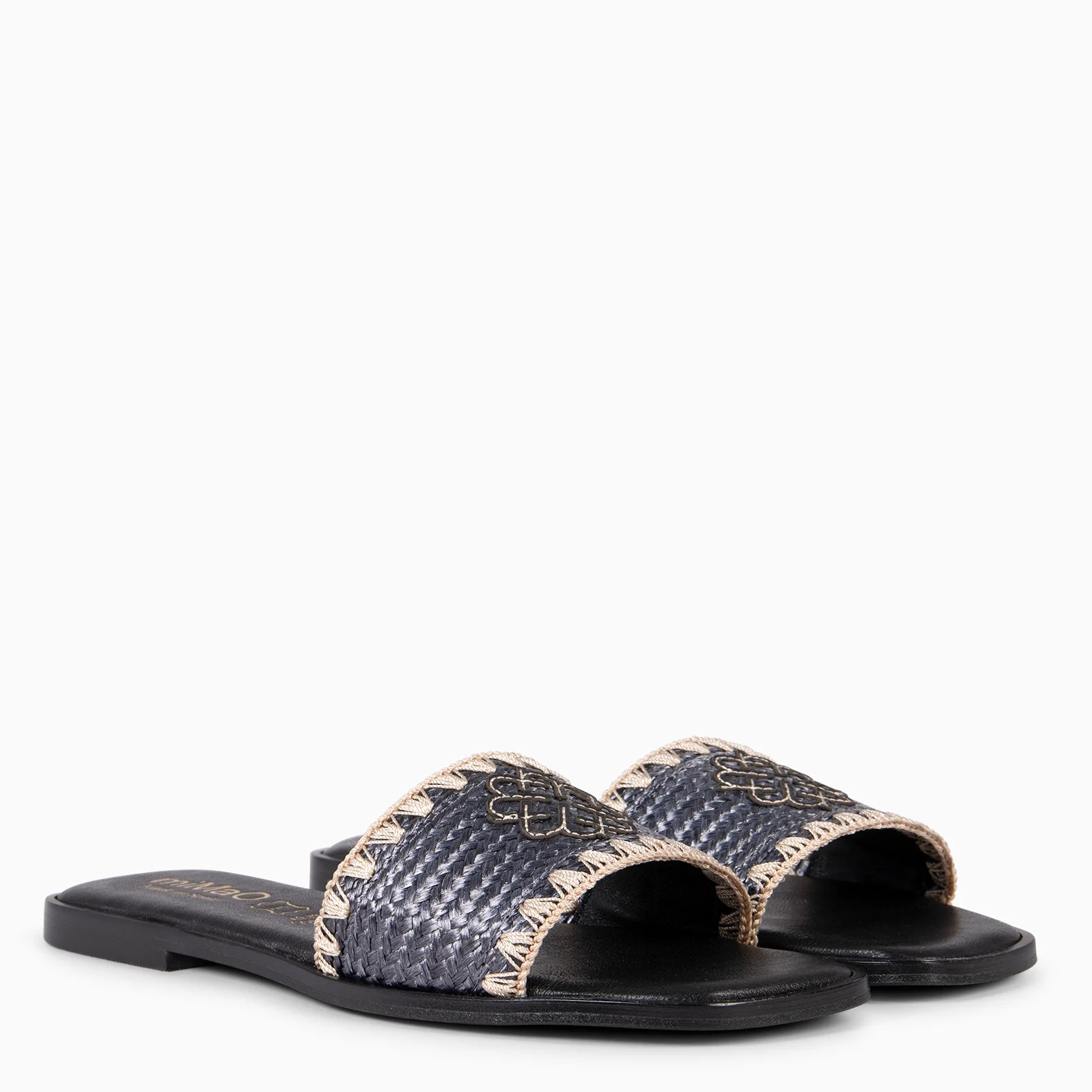 FILIPPA - SANDALIA PLANA TIPO CHANCLA NEGRO - Image 2