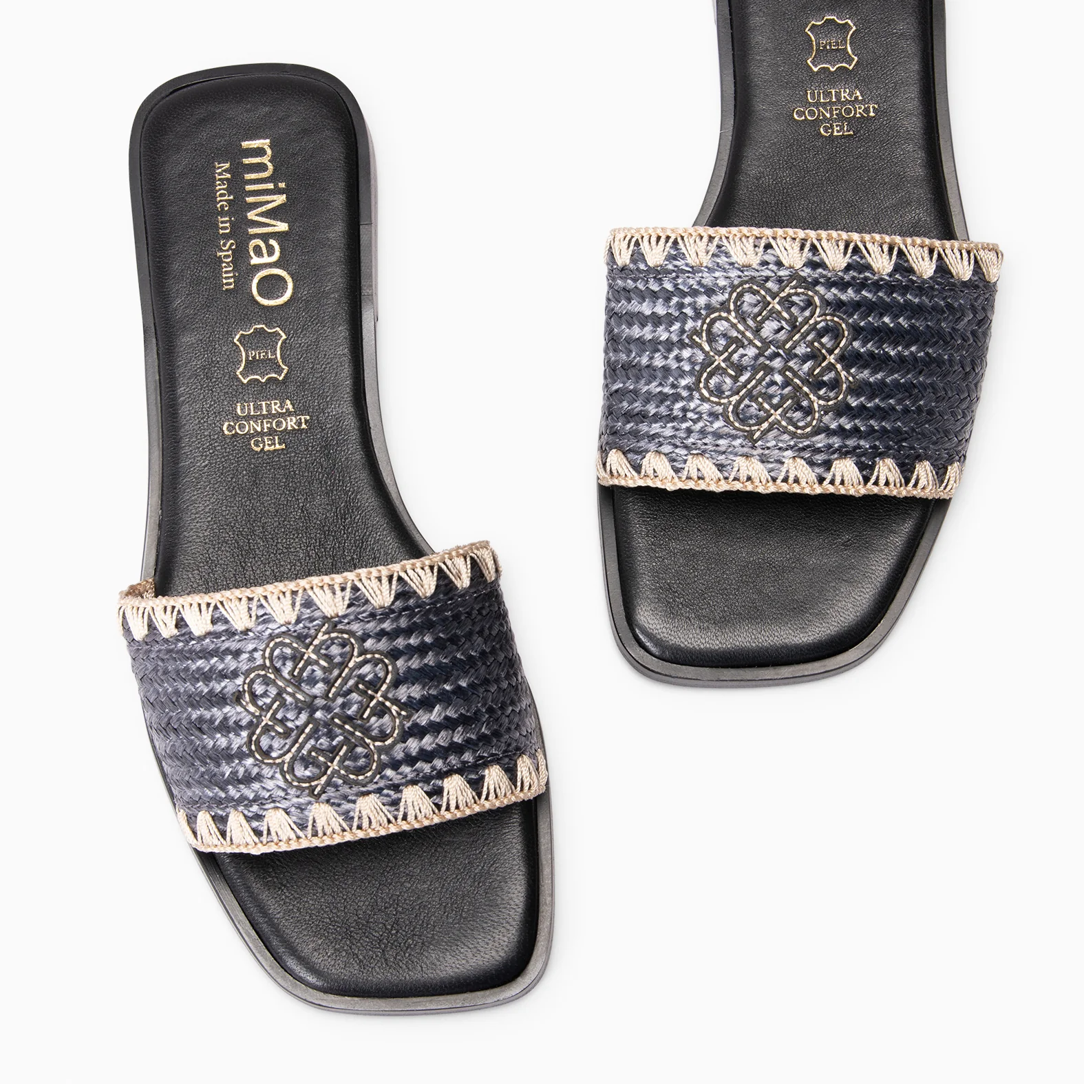 FILIPPA - SANDALIA PLANA TIPO CHANCLA NEGRO - Image 3