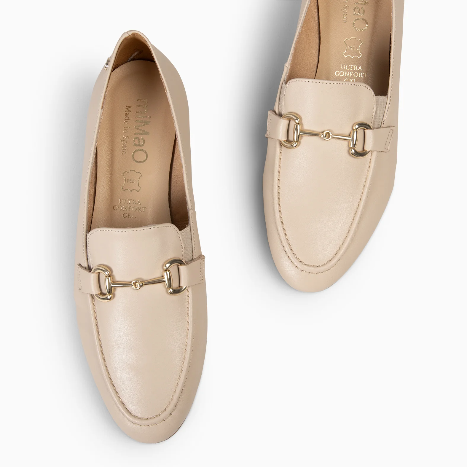 SERENA - MOCASÍN PIEL DE NAPA BEIGE - Image 3