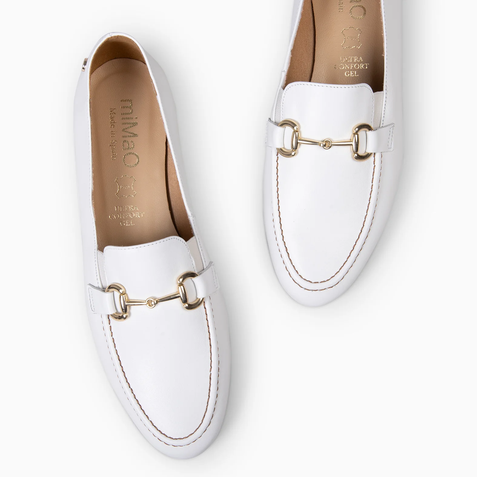 SERENA -MOCASIN PIEL DE NAPA BLANCO - Image 3