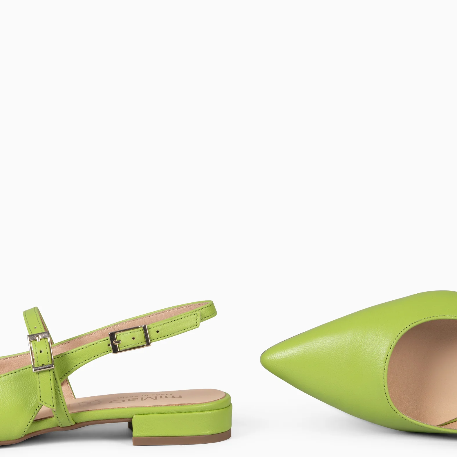 EVA - ZAPATOS ELEGANTES DESTALONADOS VERDE PISTACHO - Image 5