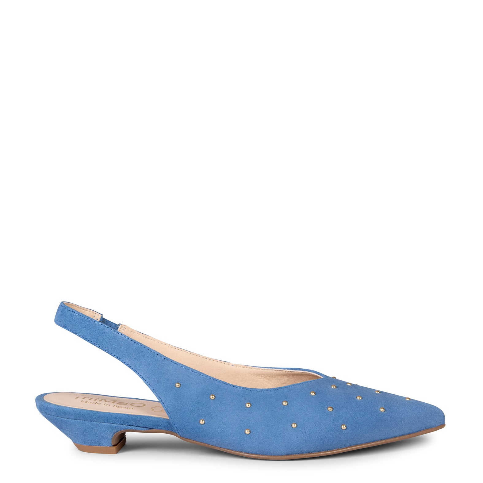 ORION – ZAPATOS BAJOS DESTALONADOS CON TACHAS AZUL - Image 7
