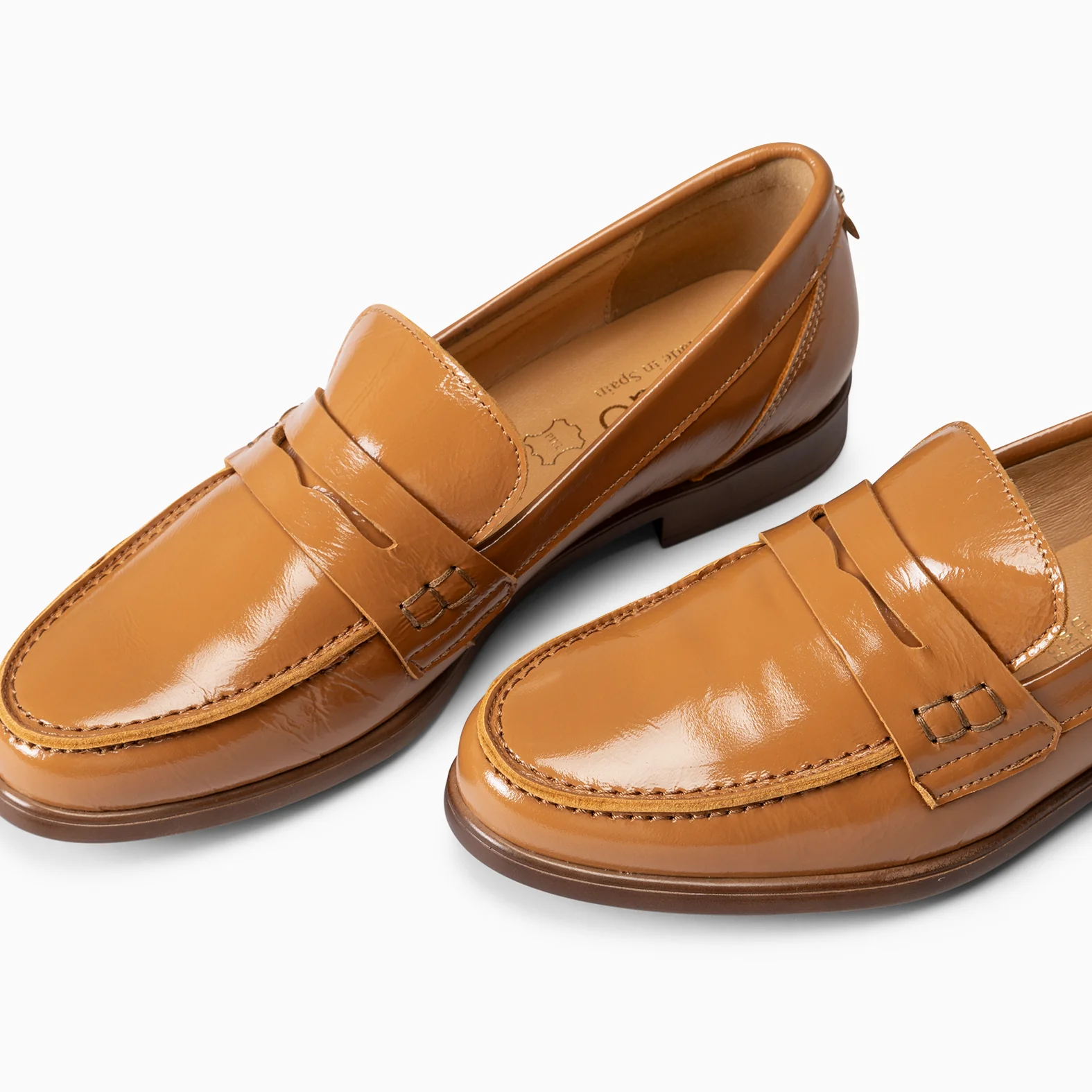 ABBY - MOCASÍN ELEGANTE DE NAPA CAMEL - Image 4