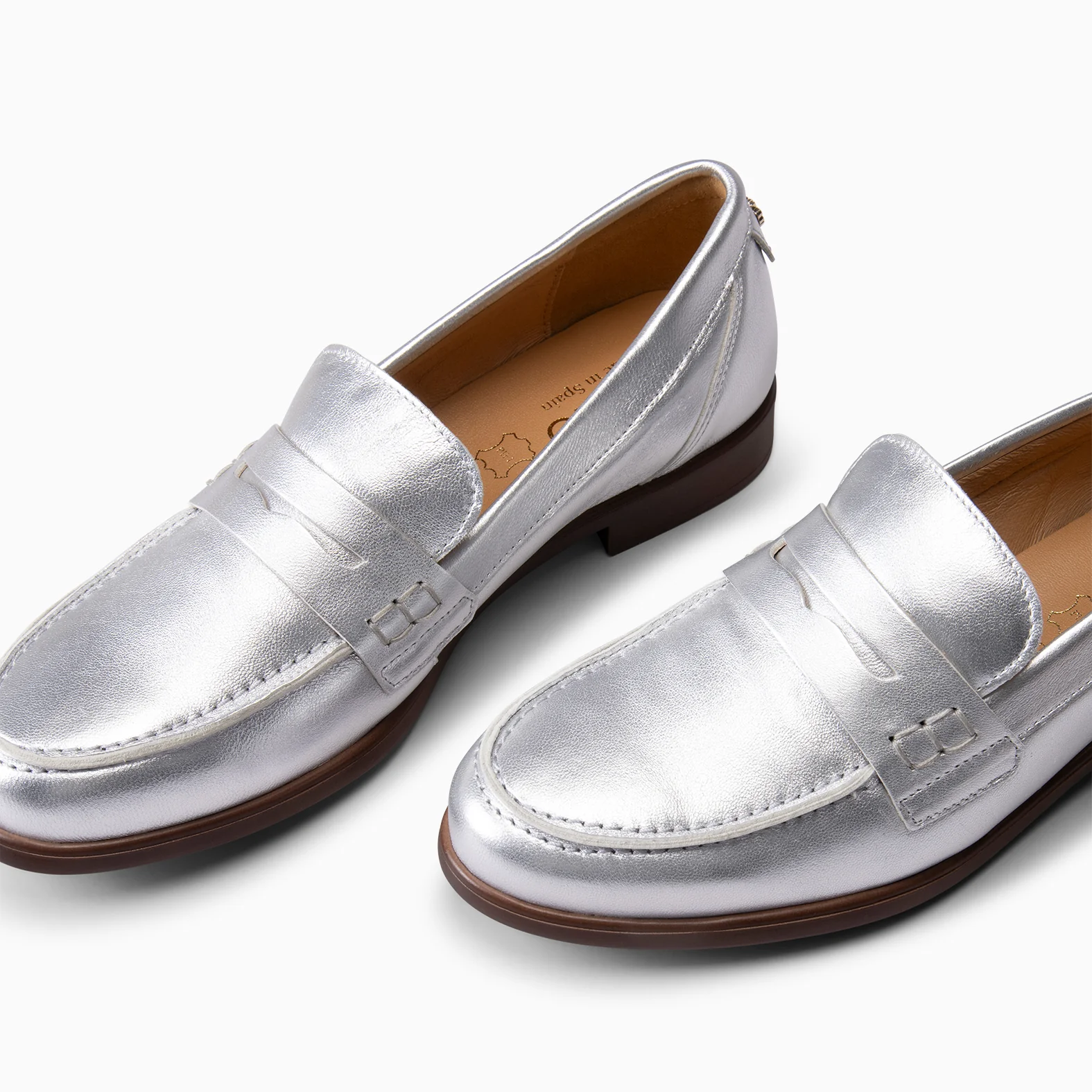 ABBY - MOCASÍN ELEGANTE DE NAPA PLATA - Image 4