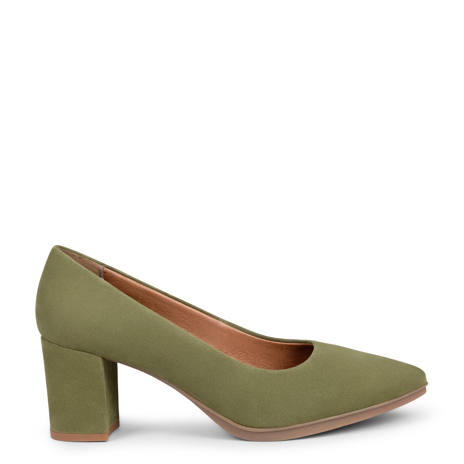URBAN S - Zapatos de tacón medio de ante VERDE - Image 10