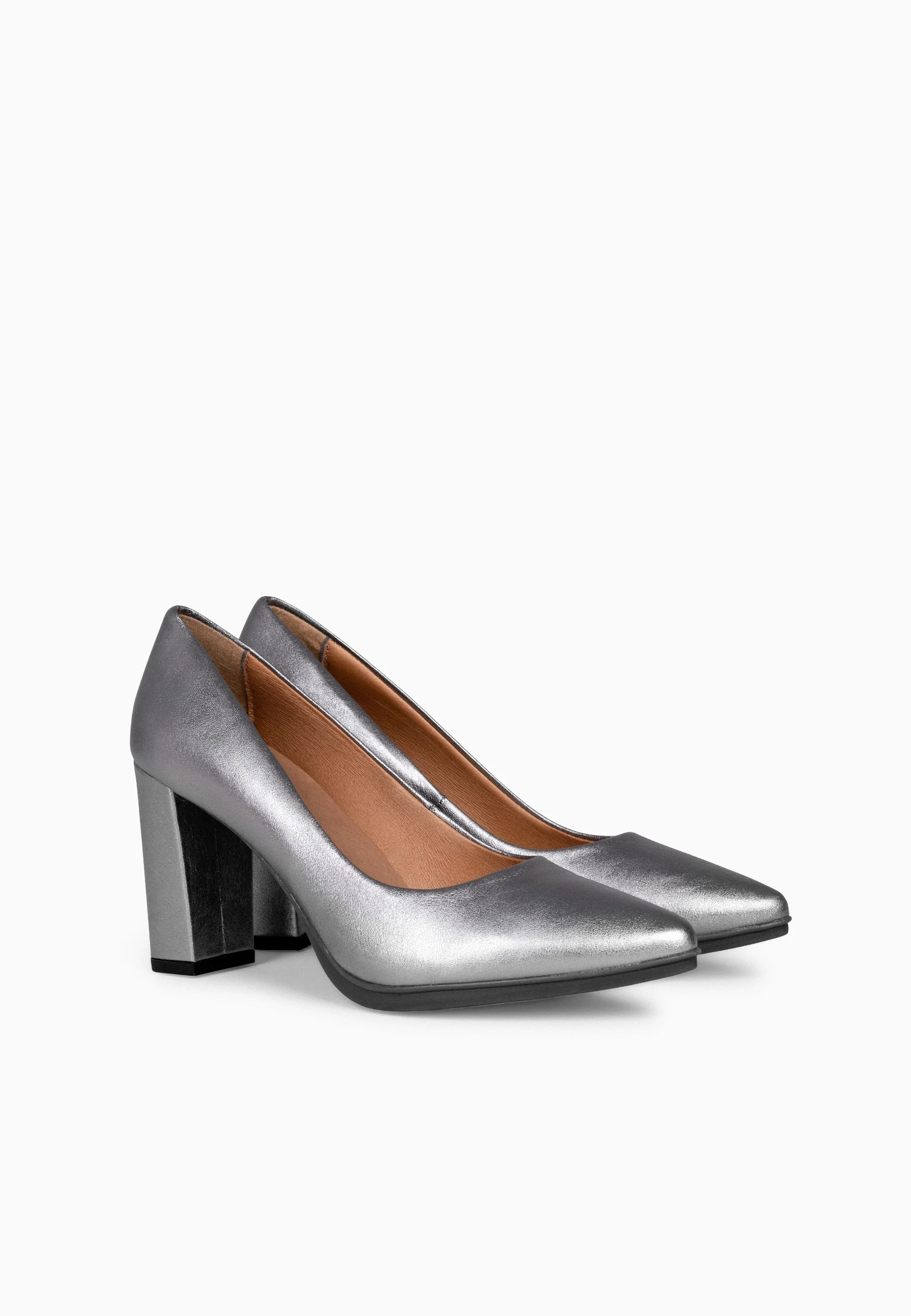 URBAN SPLASH - Zapatos de tacón con piel metalizado en PLATA - Image 7