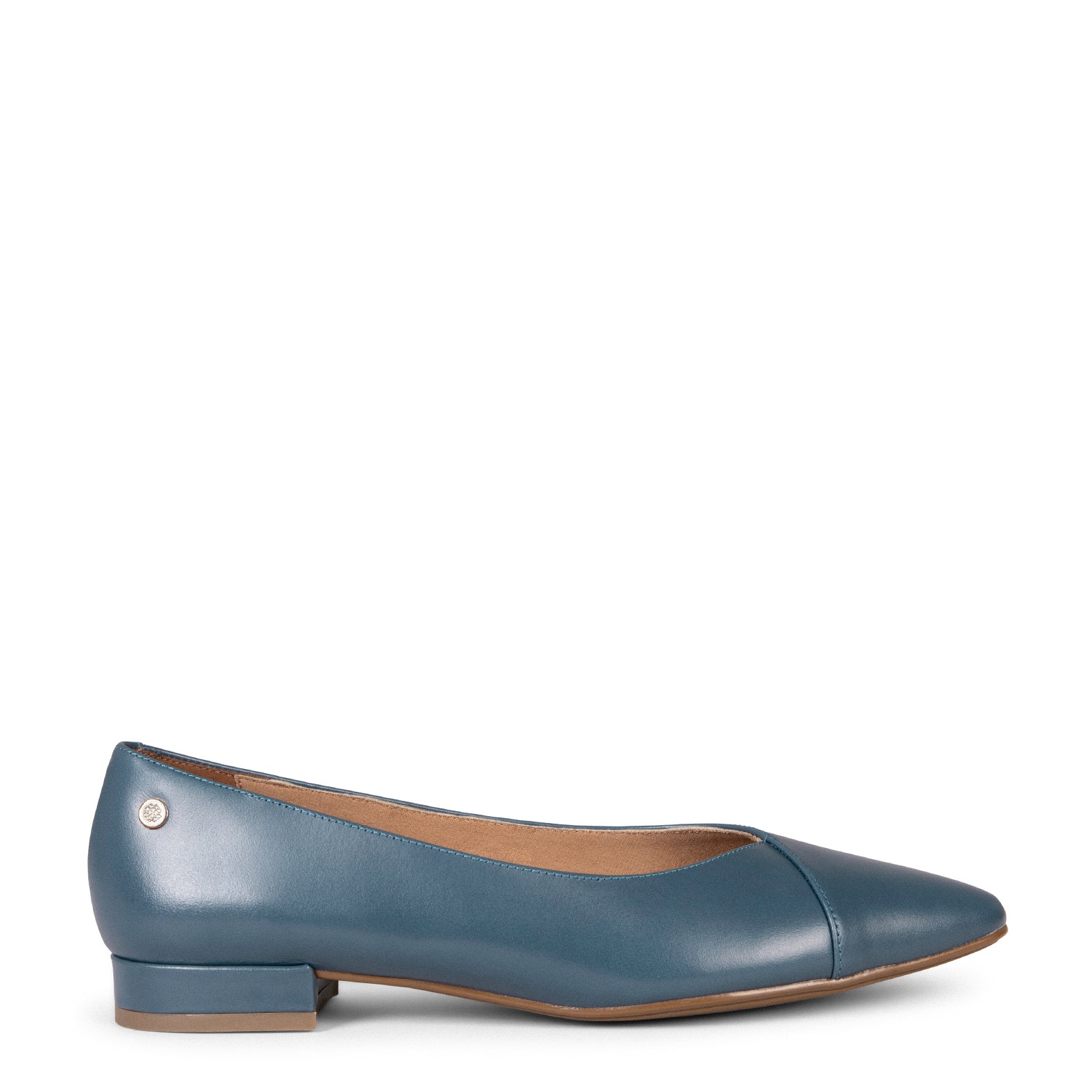 MARIE - Bailarinas tacón bajo AZUL - Image 3