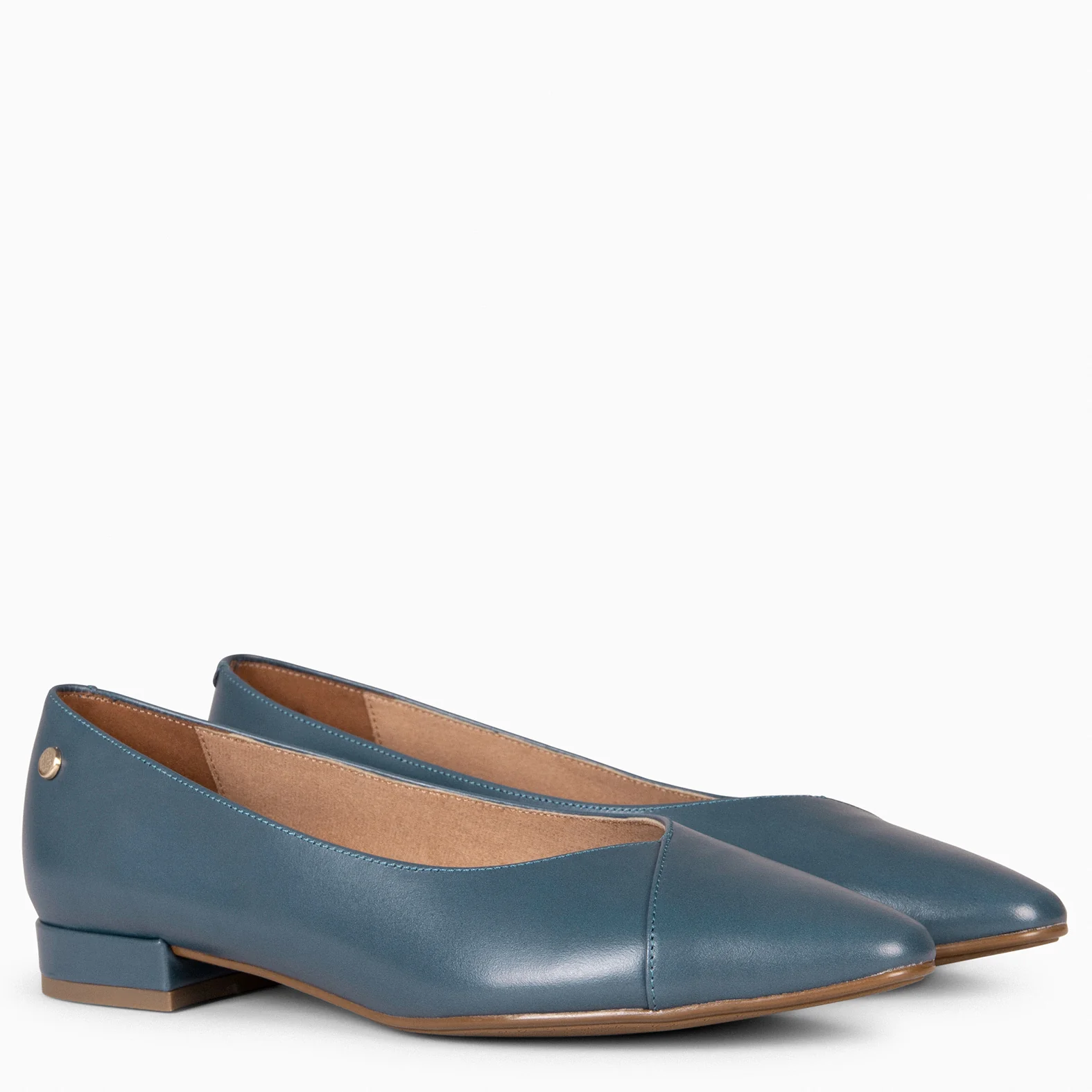 MARIE - Bailarinas tacón bajo AZUL - Image 4