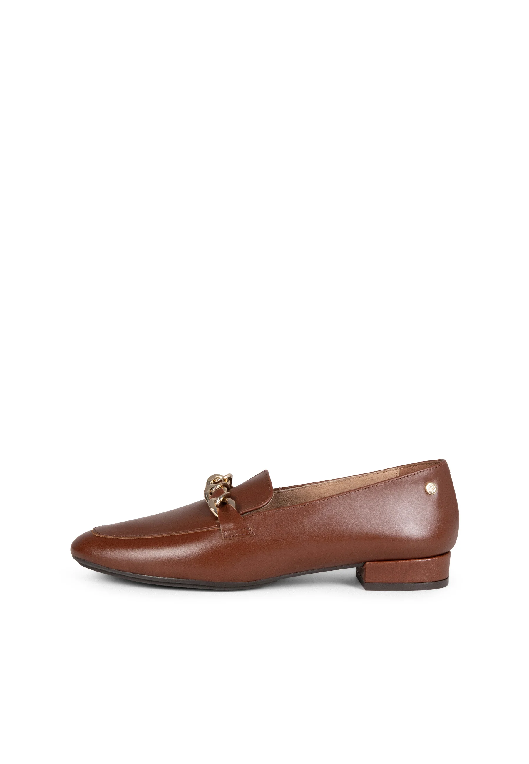 CHAIN – Mocasines planos con adorno metalizado MARRON - Image 6