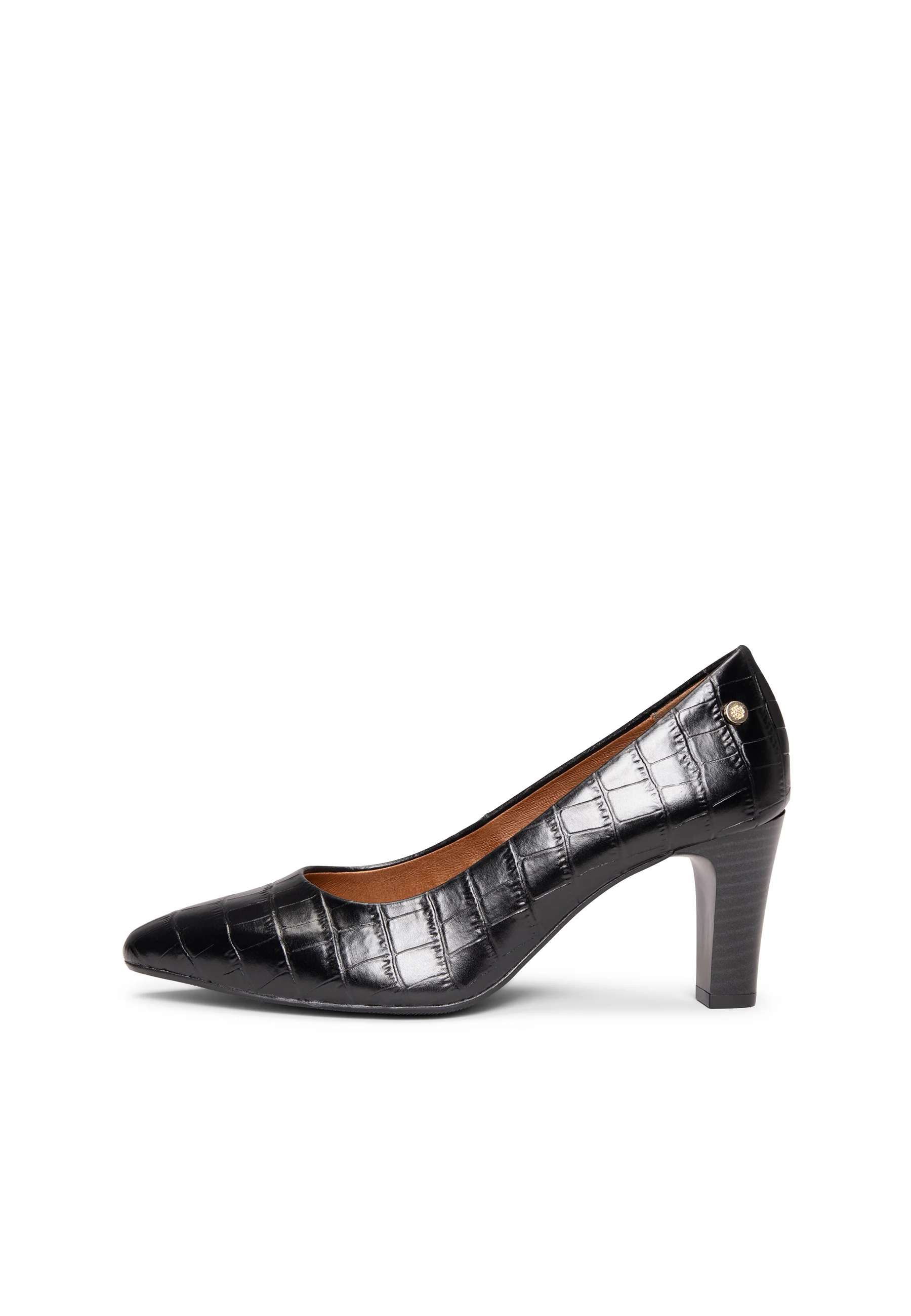 SABELA COCO – Zapato de tacón medio en piel NEGRO - Image 6