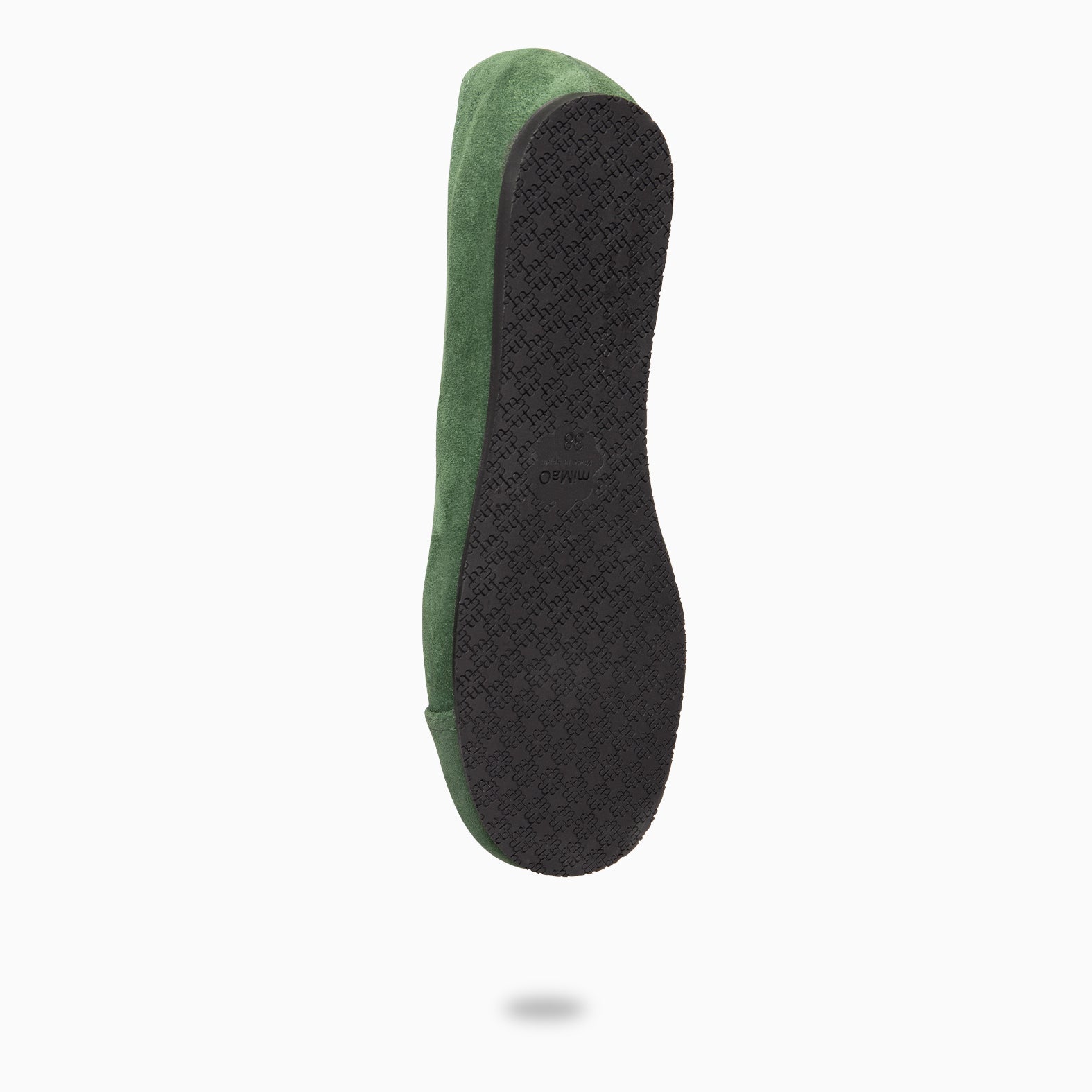 PLUMA - Bailarina baresoft de serraje en VERDE - Image 9