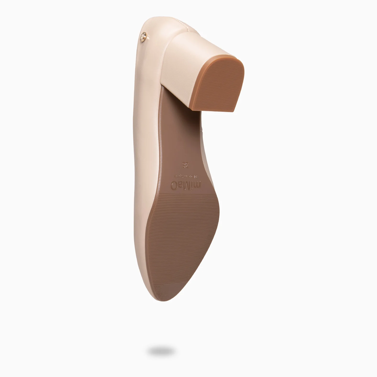 URBAN STYLE NAPA - Zapato de tacón ancho en piel BEIGE - Image 12