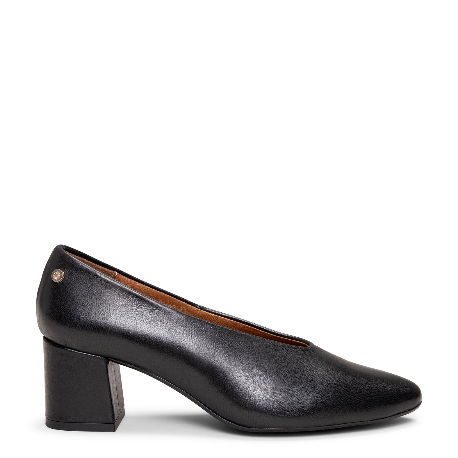 URBAN STYLE NAPA - Zapato de tacón ancho en piel NEGRO - Image 3