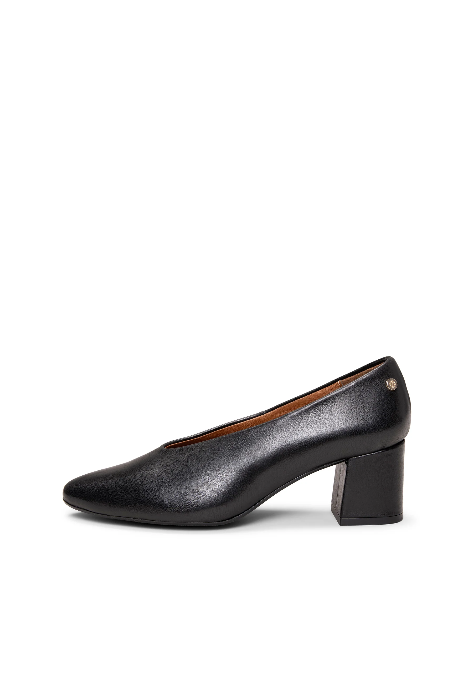 URBAN STYLE NAPA - Zapato de tacón ancho en piel NEGRO - Image 6