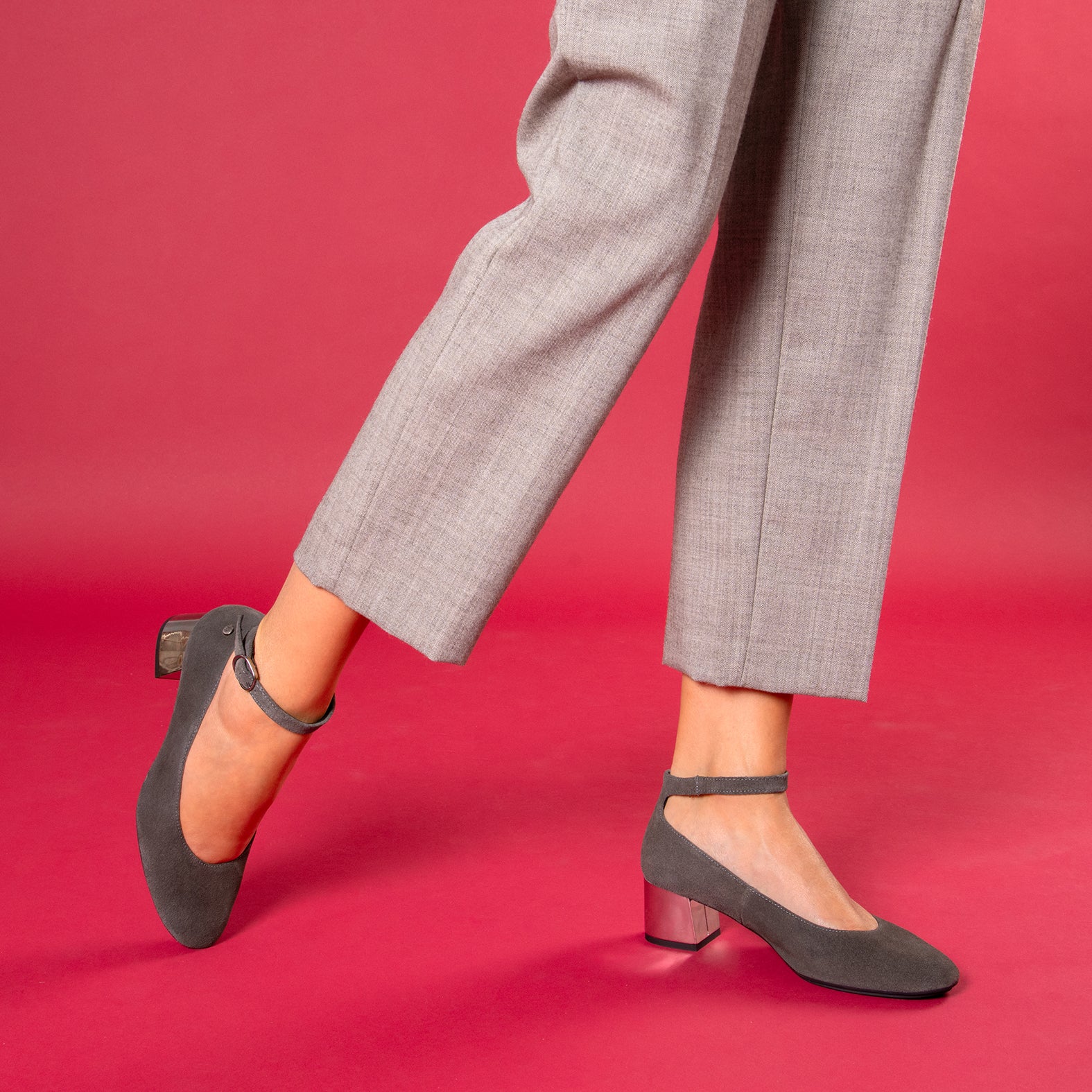 URBAN STAR - Zapato de tacón medio GRIS - Image 2