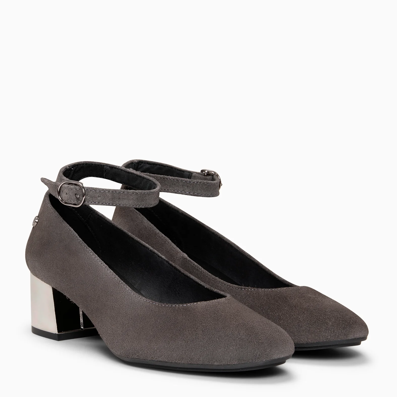 URBAN STAR - Zapato de tacón medio GRIS - Image 4