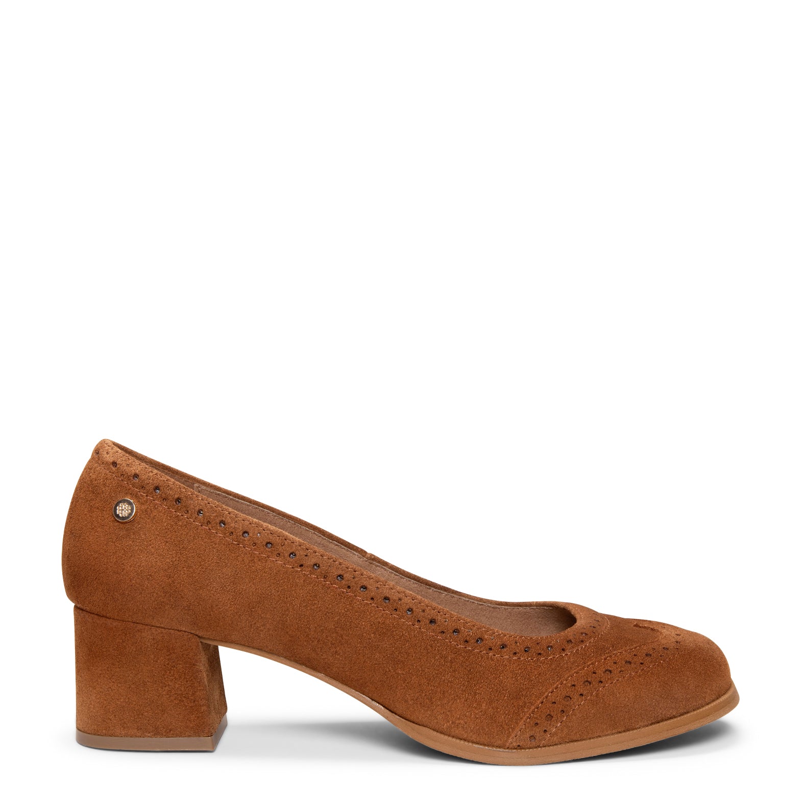 EDEN - Zapatos de tacón ancho baresoft CAMEL - Image 3