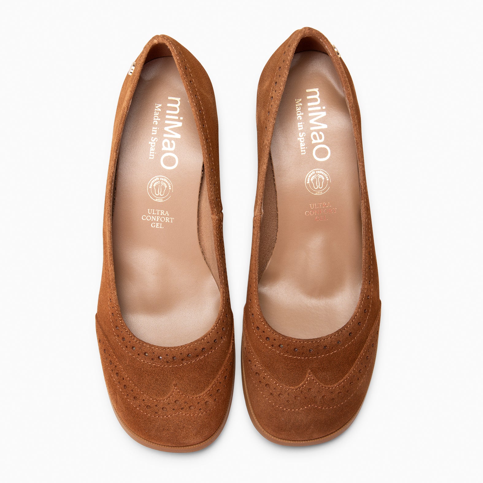 EDEN - Zapatos de tacón ancho baresoft CAMEL - Image 5