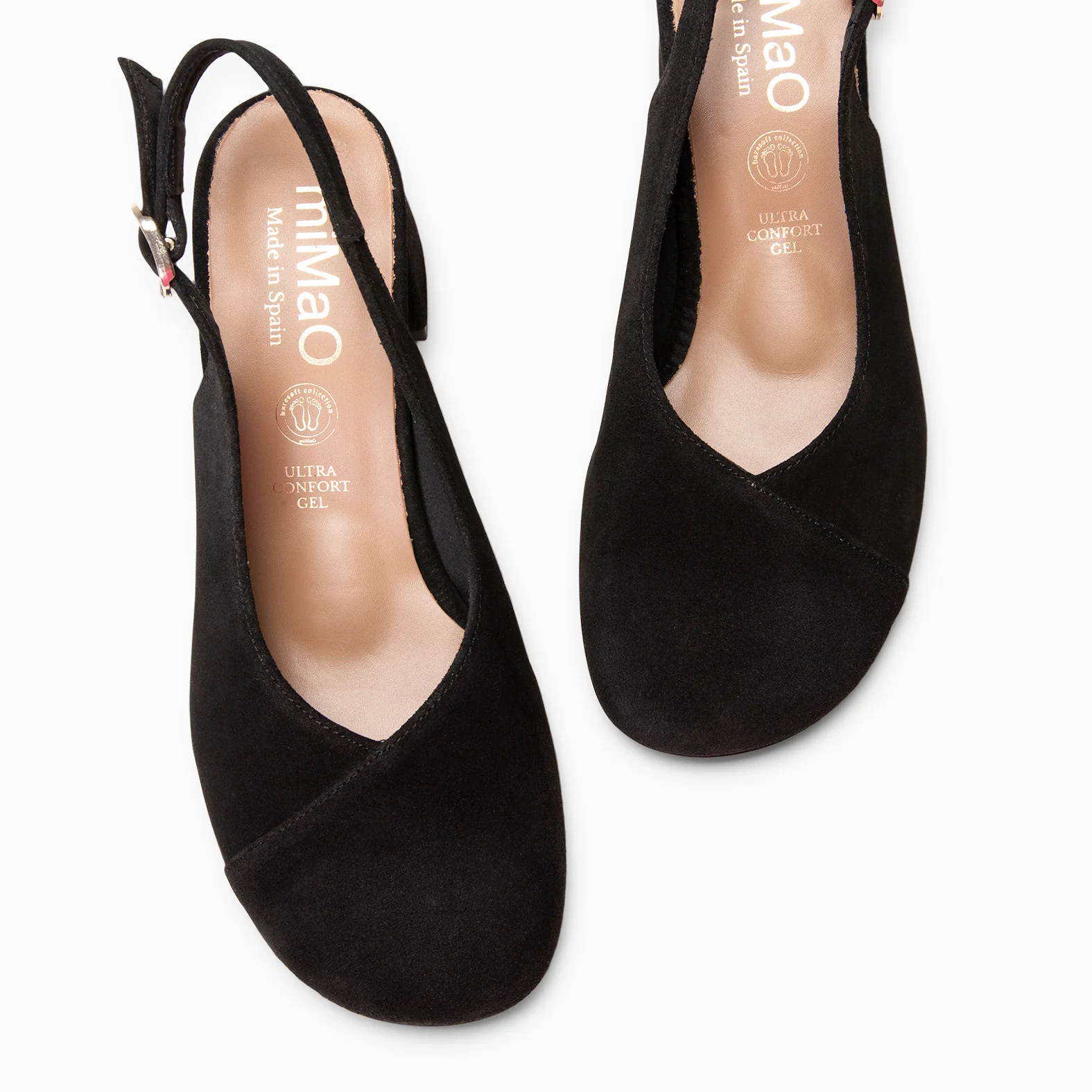 VEGA - Zapato de tacón ancho destalonado NEGRO - Image 4