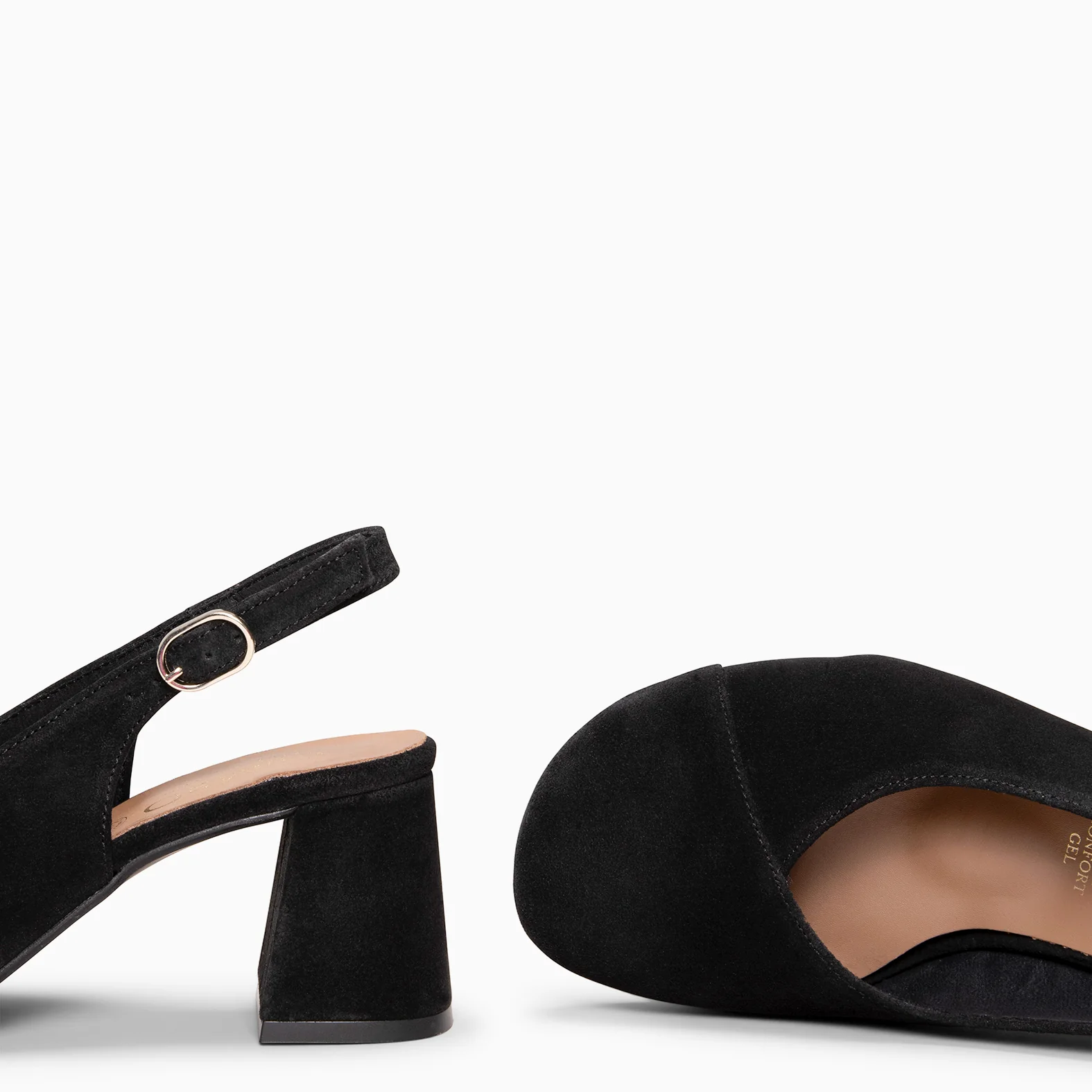 VEGA - Zapato de tacón ancho destalonado NEGRO - Image 6