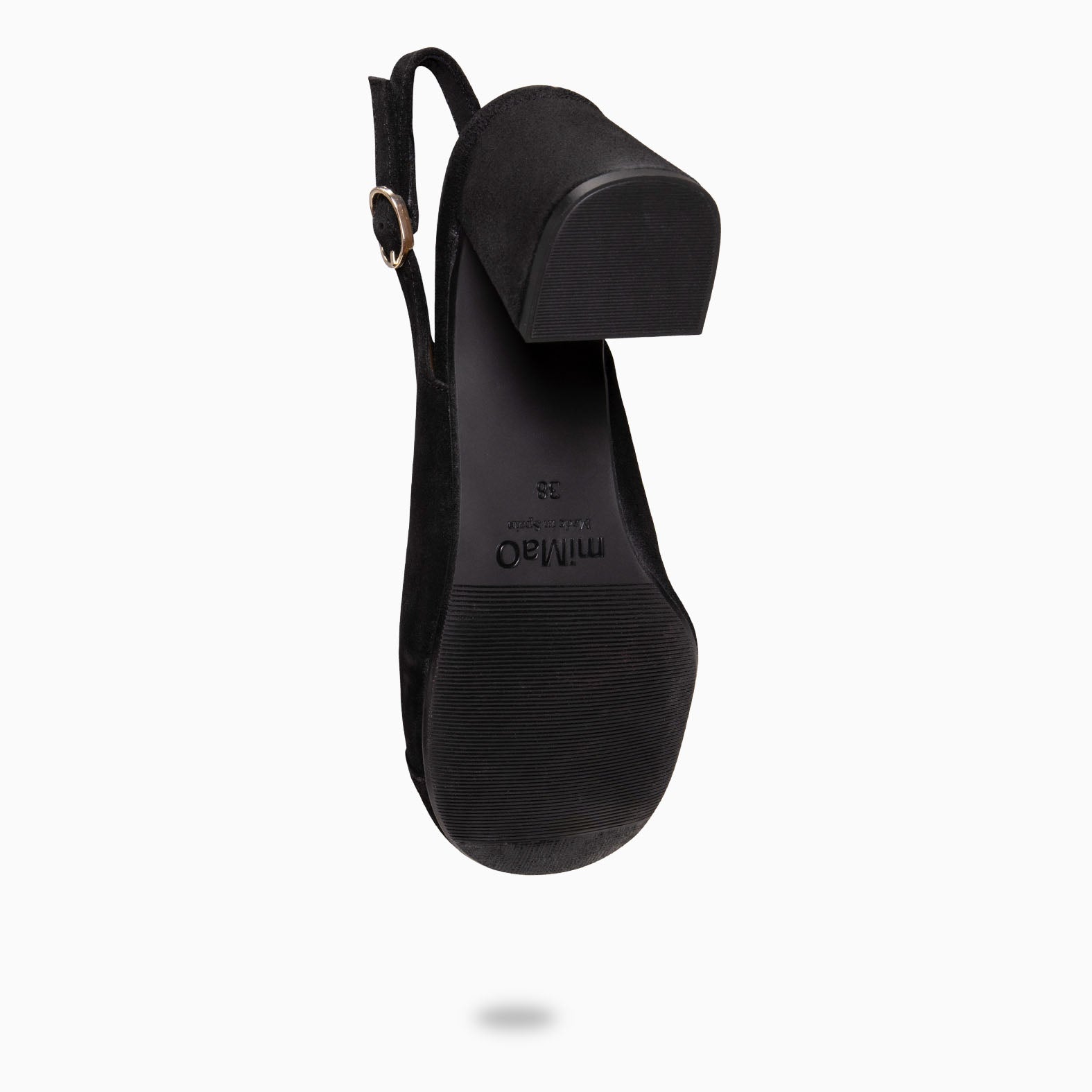 VEGA - Zapato de tacón ancho destalonado NEGRO - Image 7