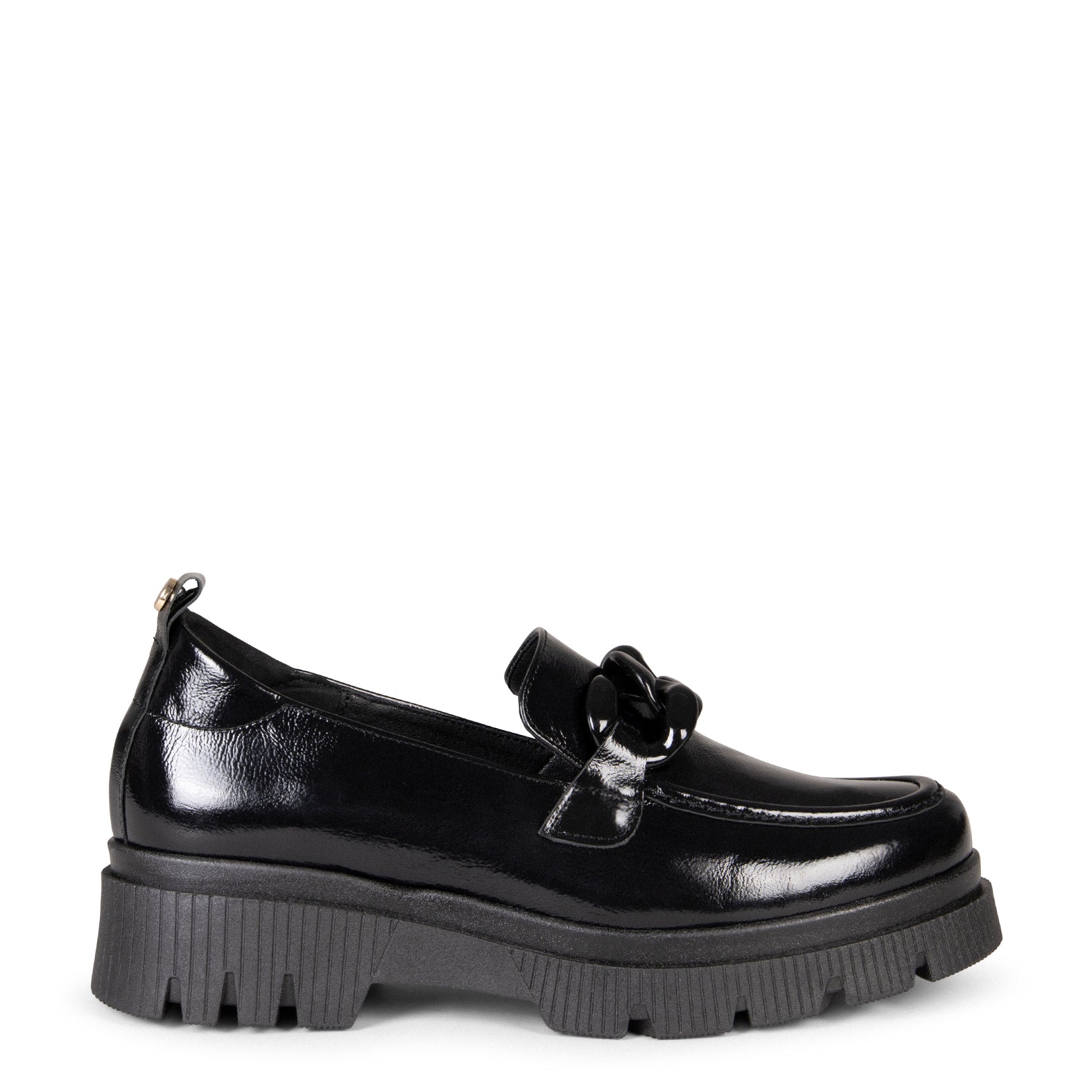 LOLA - Mocasín NEGRO con suela track - Image 3