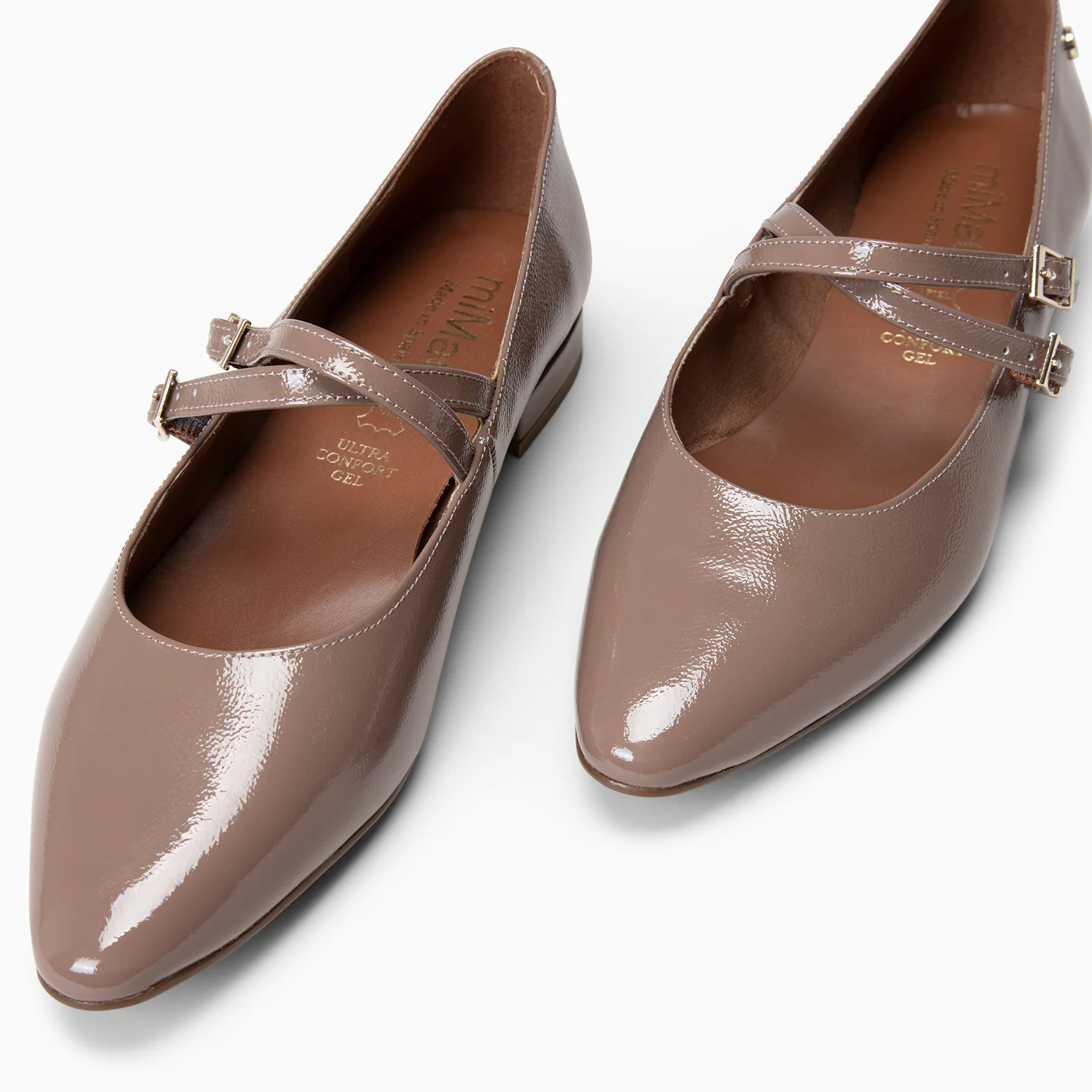 Alana - Merceditas con tacón bajo TAUPE - Image 5