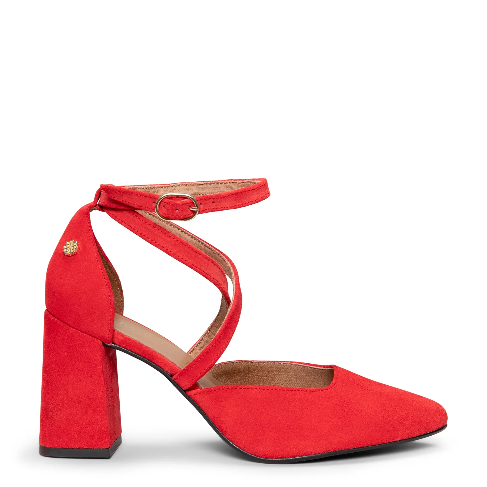 ARIEL - Zapato de tacón ancho ROJO - Image 3