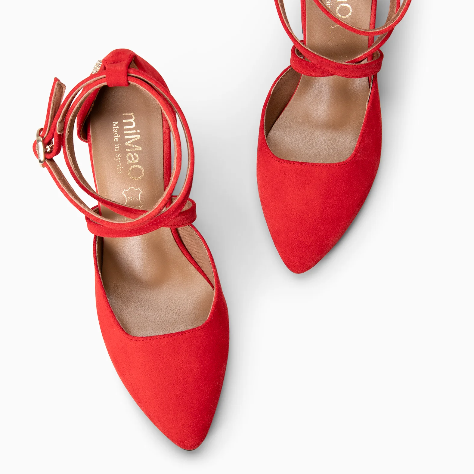 ARIEL - Zapato de tacón ancho ROJO - Image 5