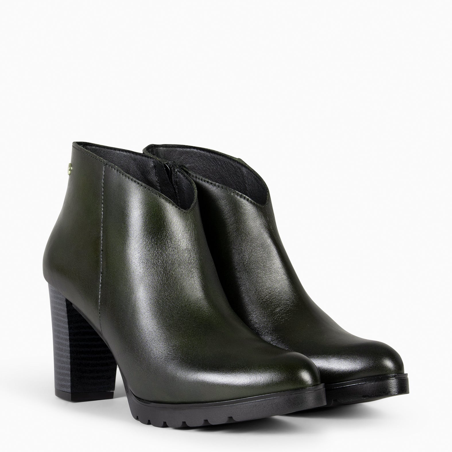 CLASSIC - Botines de mujer con tacón VERDE - Image 4