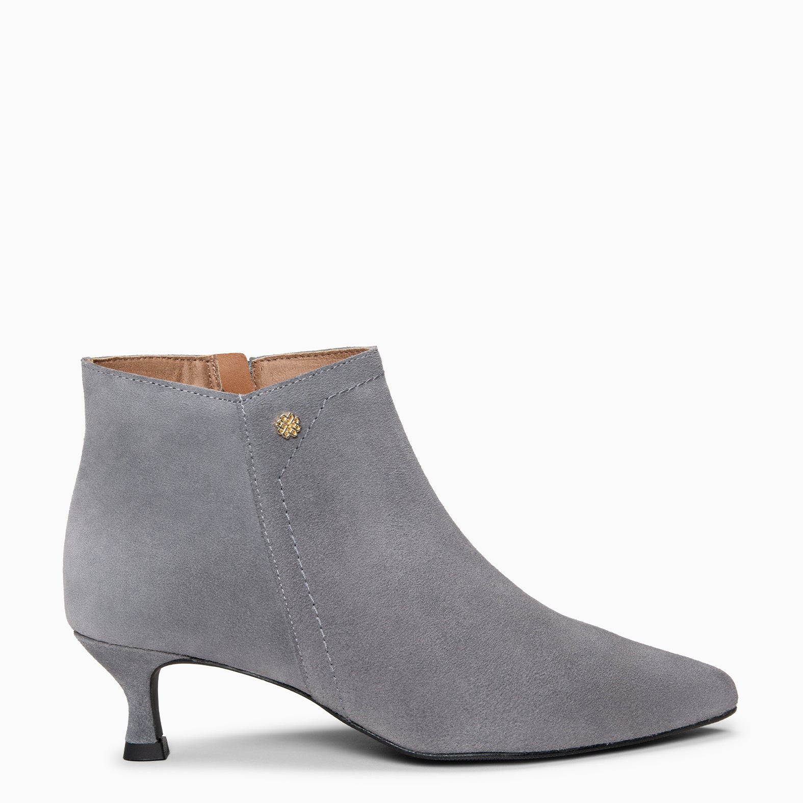 LORD – Botines tacón bajo GRIS