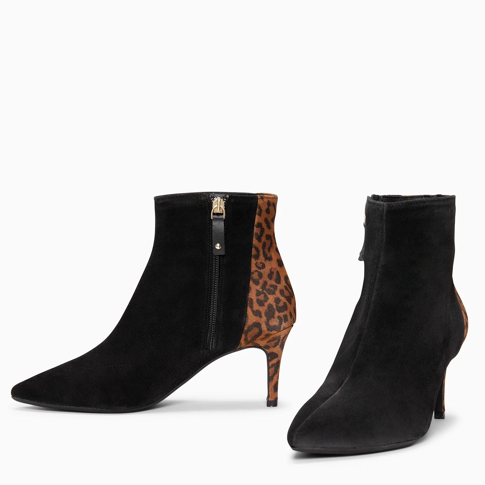 NIGHT - Botines elegantes de tacón fino NEGRO LEOPARDO - Image 5