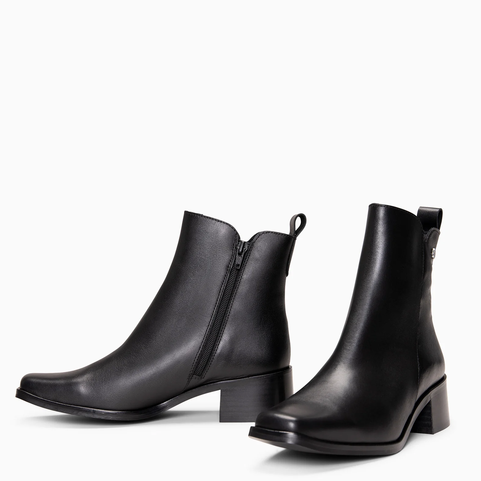 BERLIN - Botines bajos de mujer de piel NEGRO - Image 4