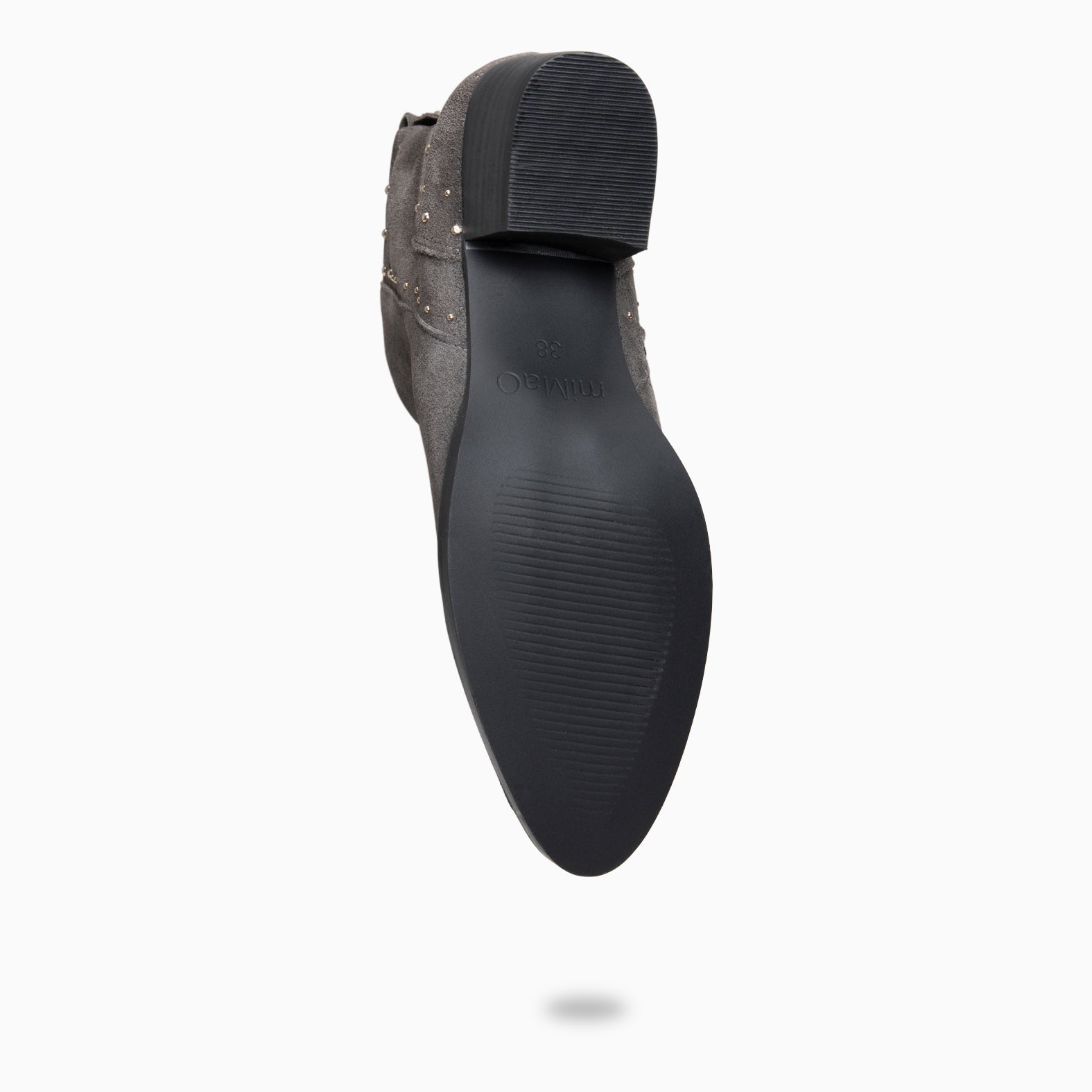 DUSTY – Botines de serraje con tachas GRIS - Image 7