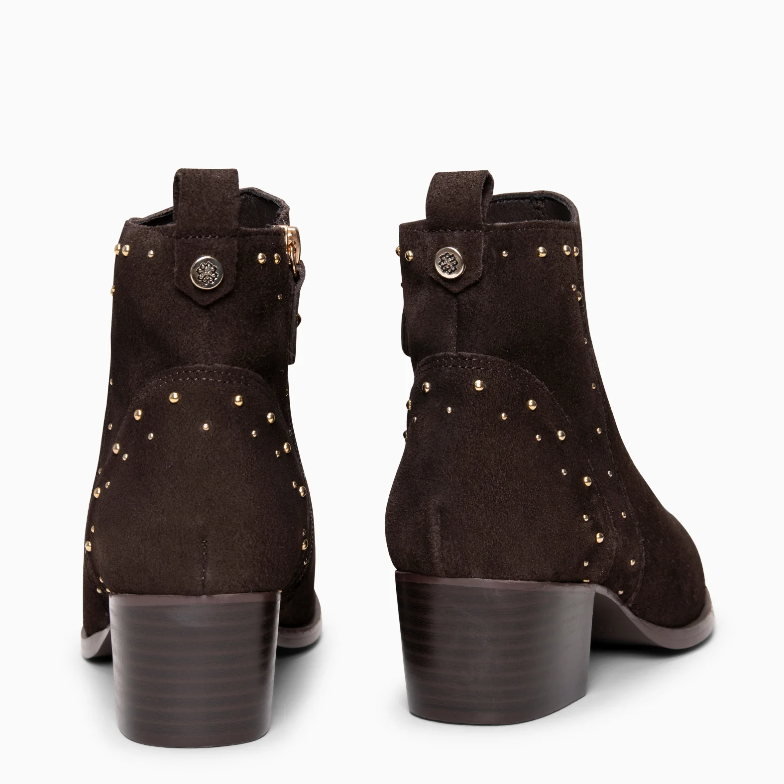 DUSTY – Botines de serraje con tachas MARRON - Image 6