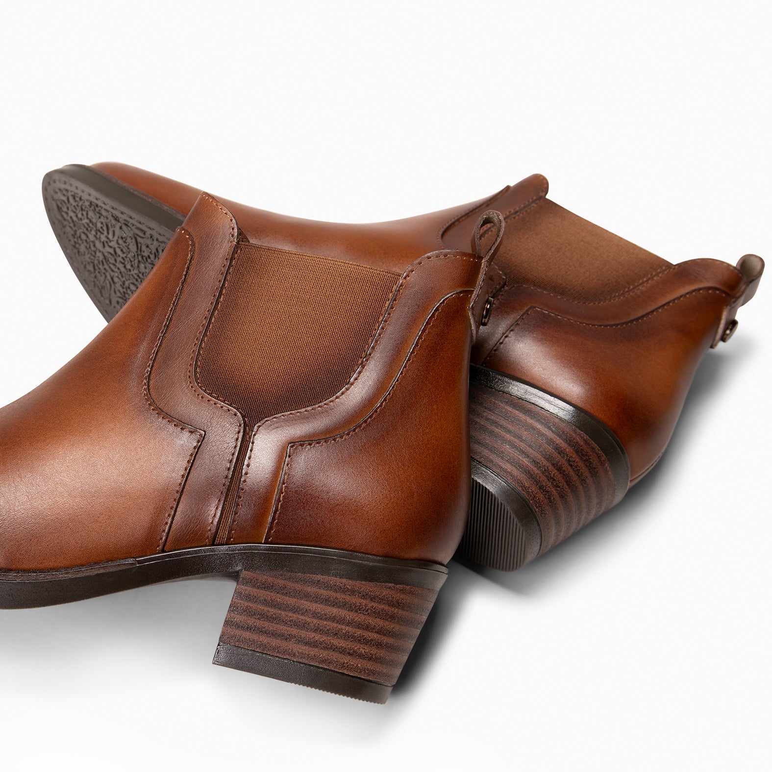 BILLY - Botines de tacón tipo Chelsea CAMEL - Image 6