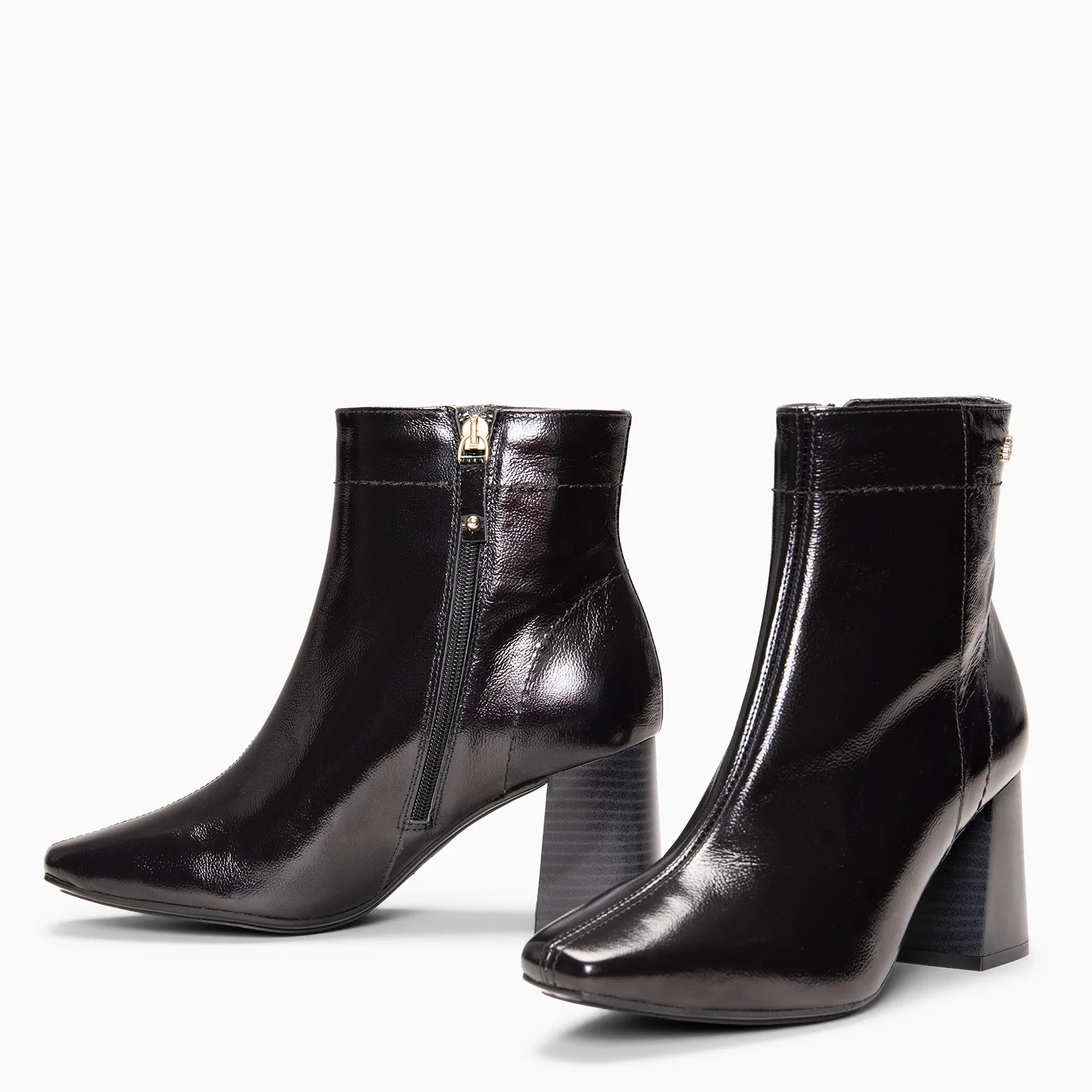 LIPPA - Botines de tacón alto de charol NEGRO - Image 4