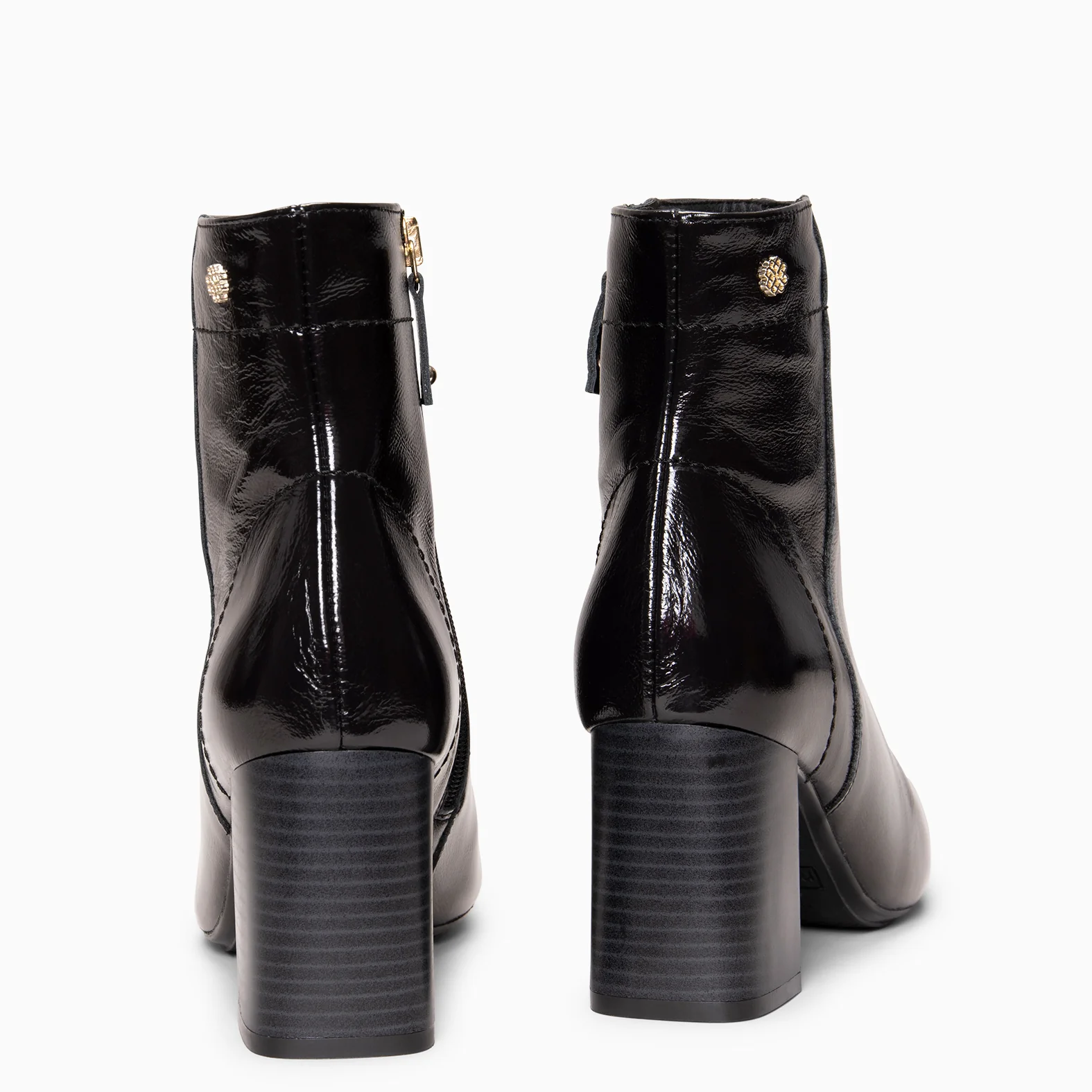 LIPPA - Botines de tacón alto de charol NEGRO - Image 7