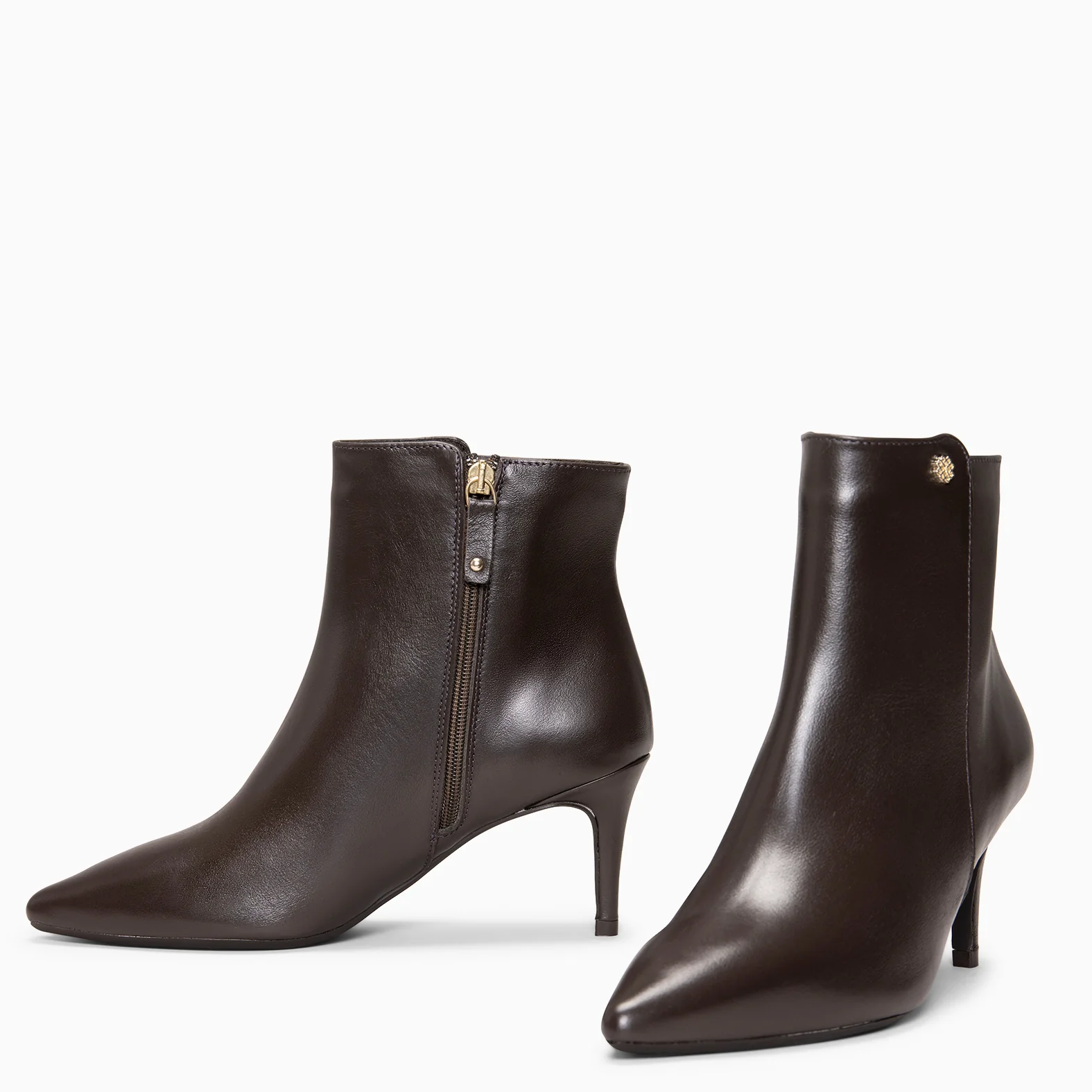 NIGHT - Botines de tacón de aguja MARRON - Image 4