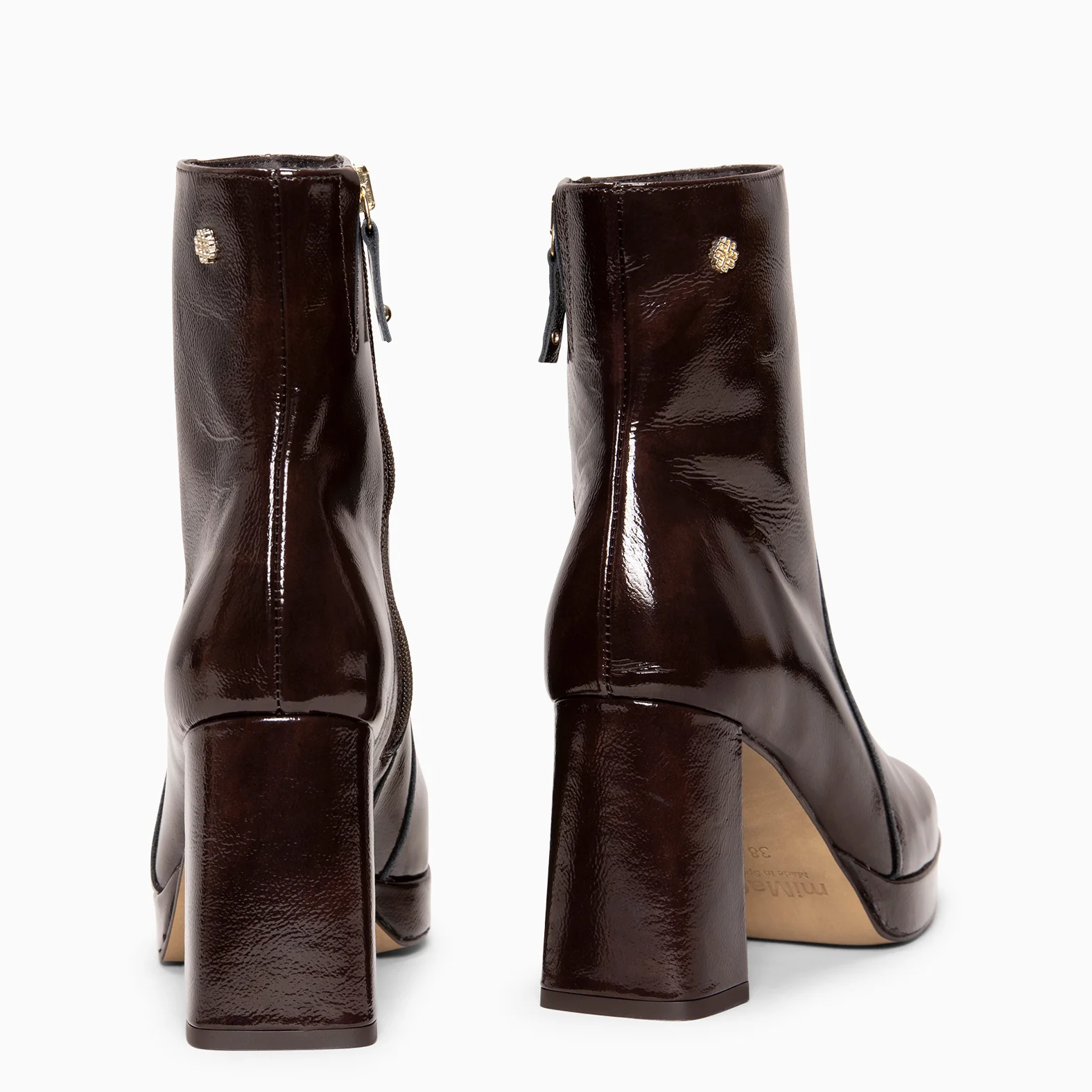 NOX - Botines de tacón alto MARRON - Image 8