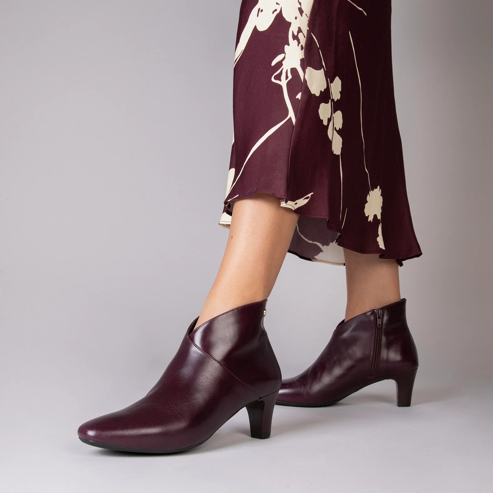 LADY - Botines napa mujer BURDEOS - Image 2