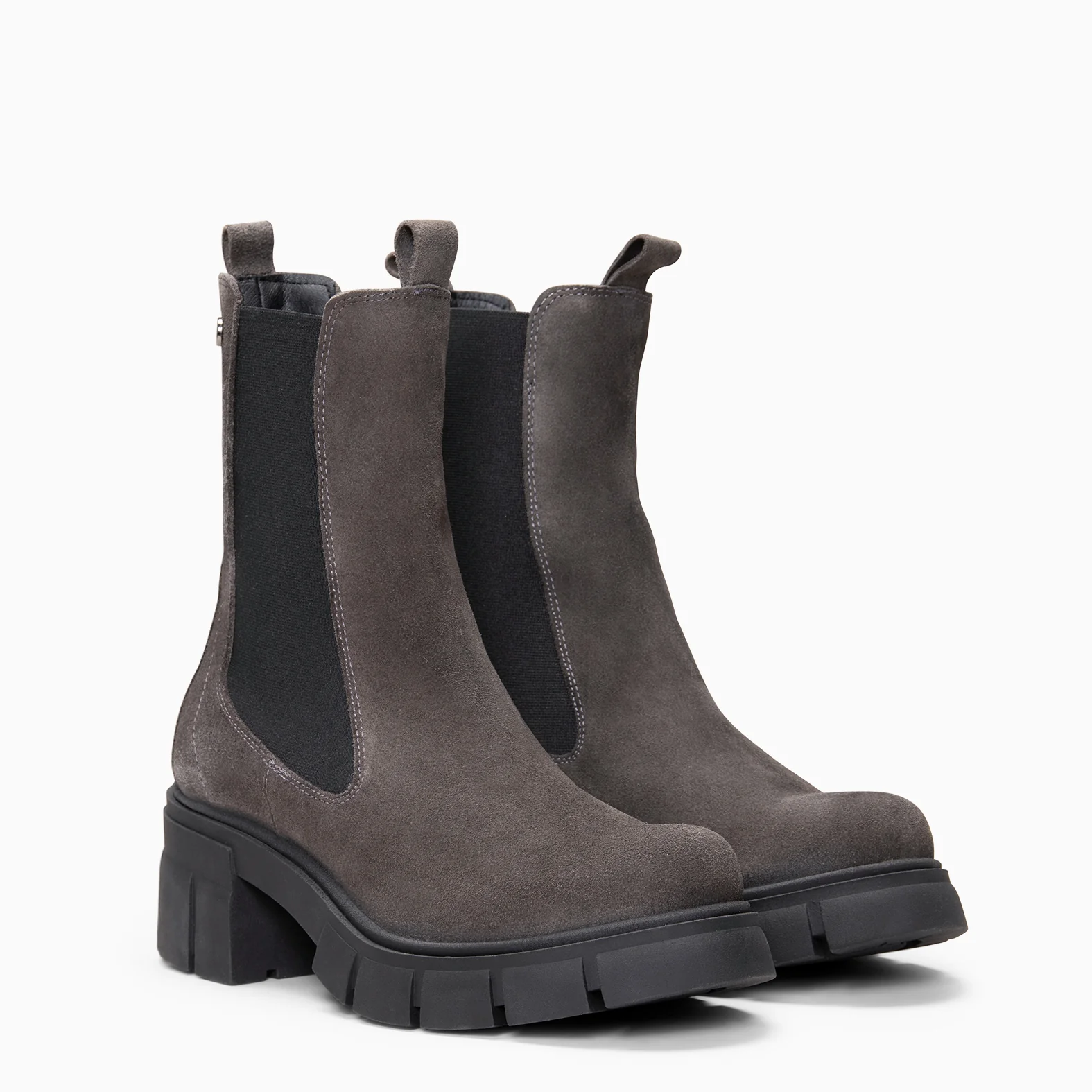 LUCIA - Botines Chelsea con plataforma GRIS - Image 2