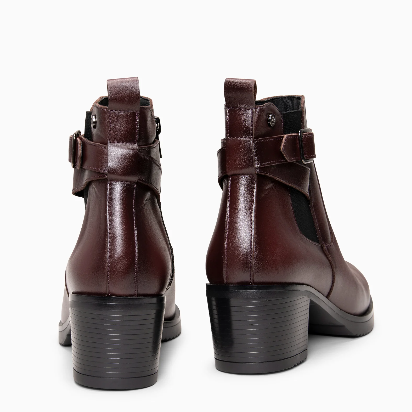 LEMY - Botines BURDEOS de piel de napa - Image 8