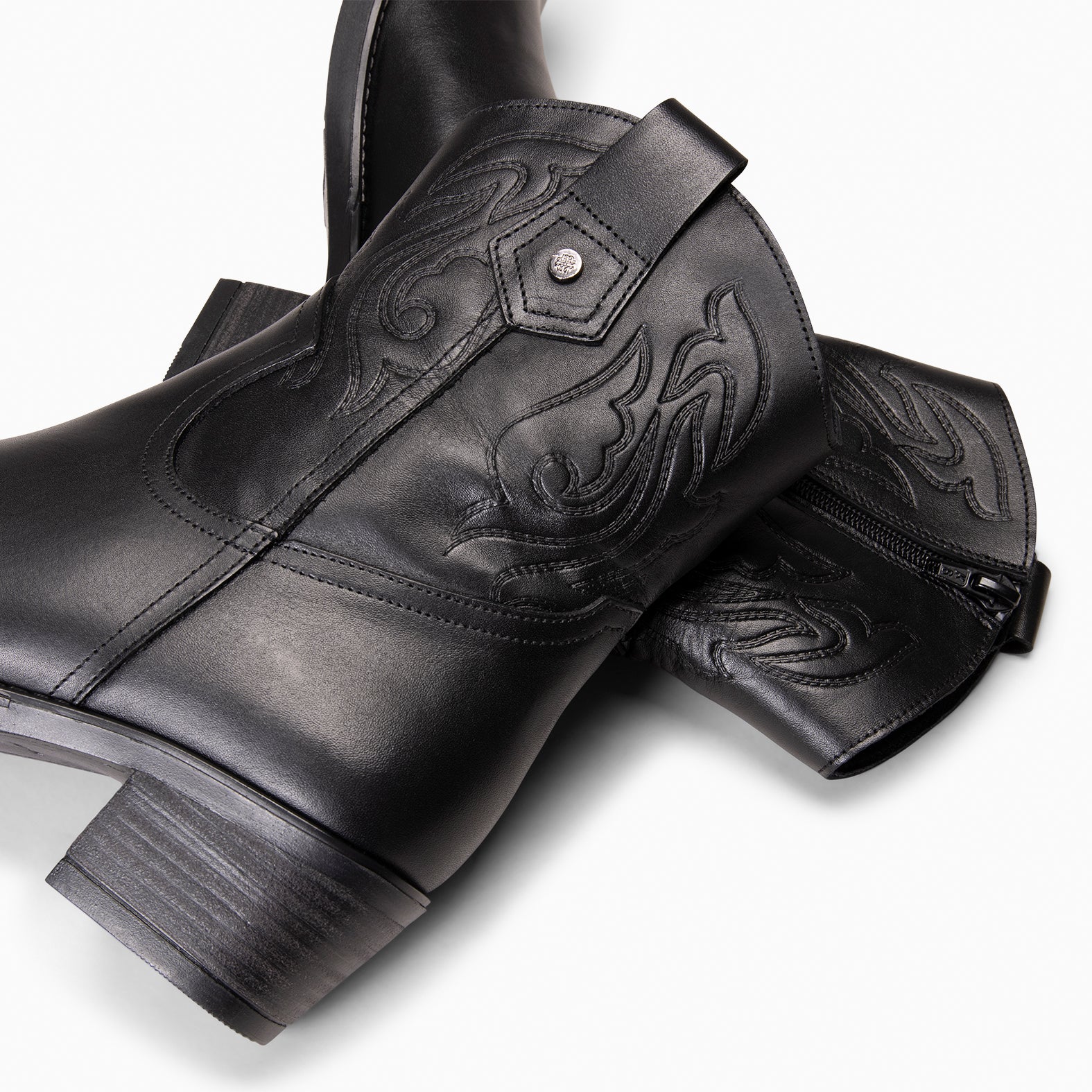 CYRUS - Botines cowboy NEGRO - Image 5