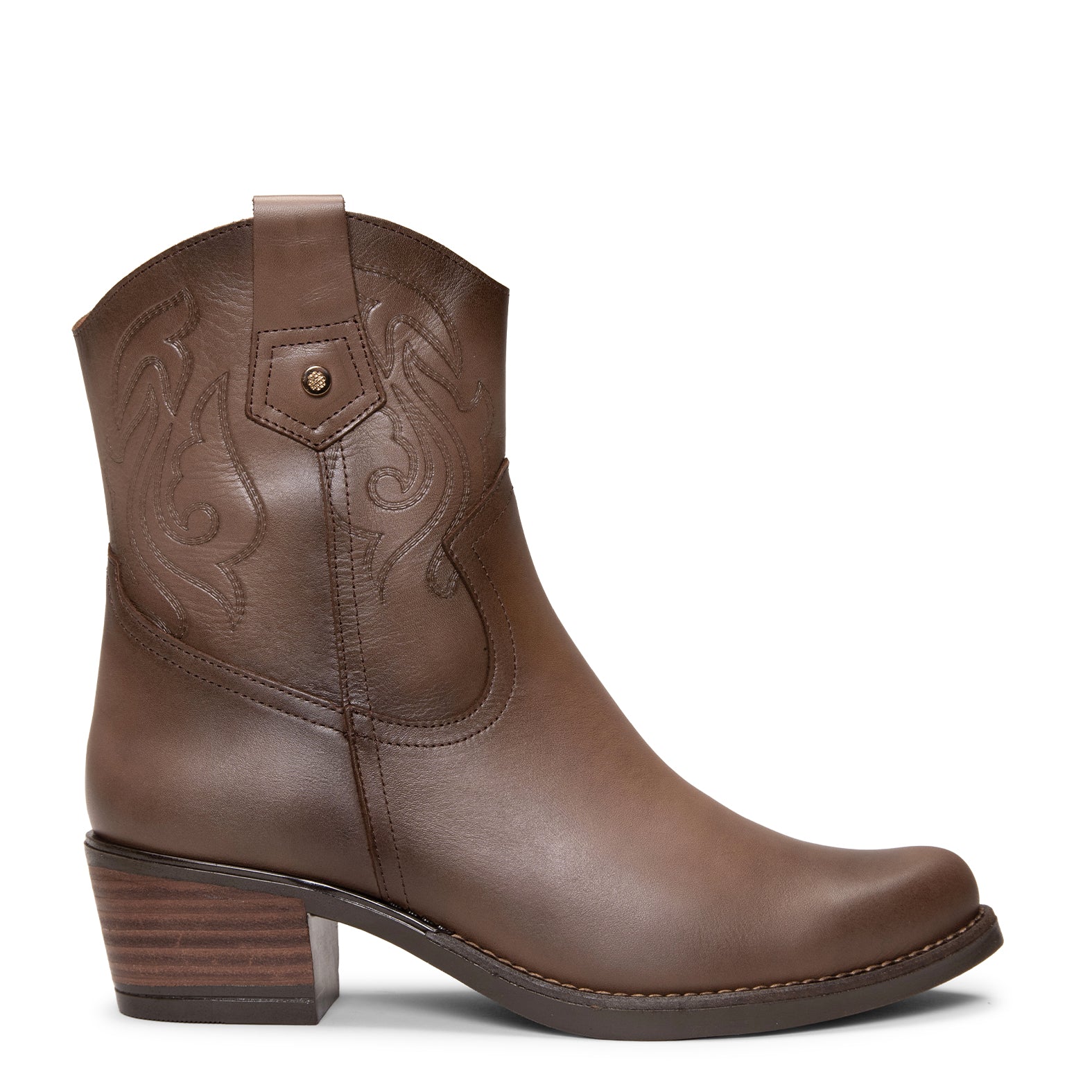 CYRUS - Botines cowboy TAUPE - Image 3