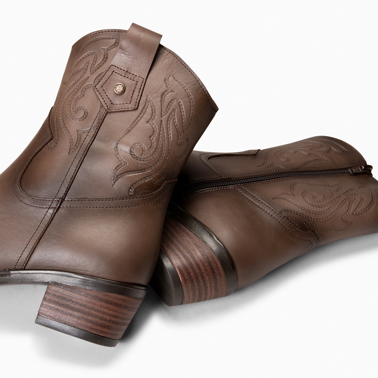 CYRUS - Botines cowboy TAUPE - Image 5