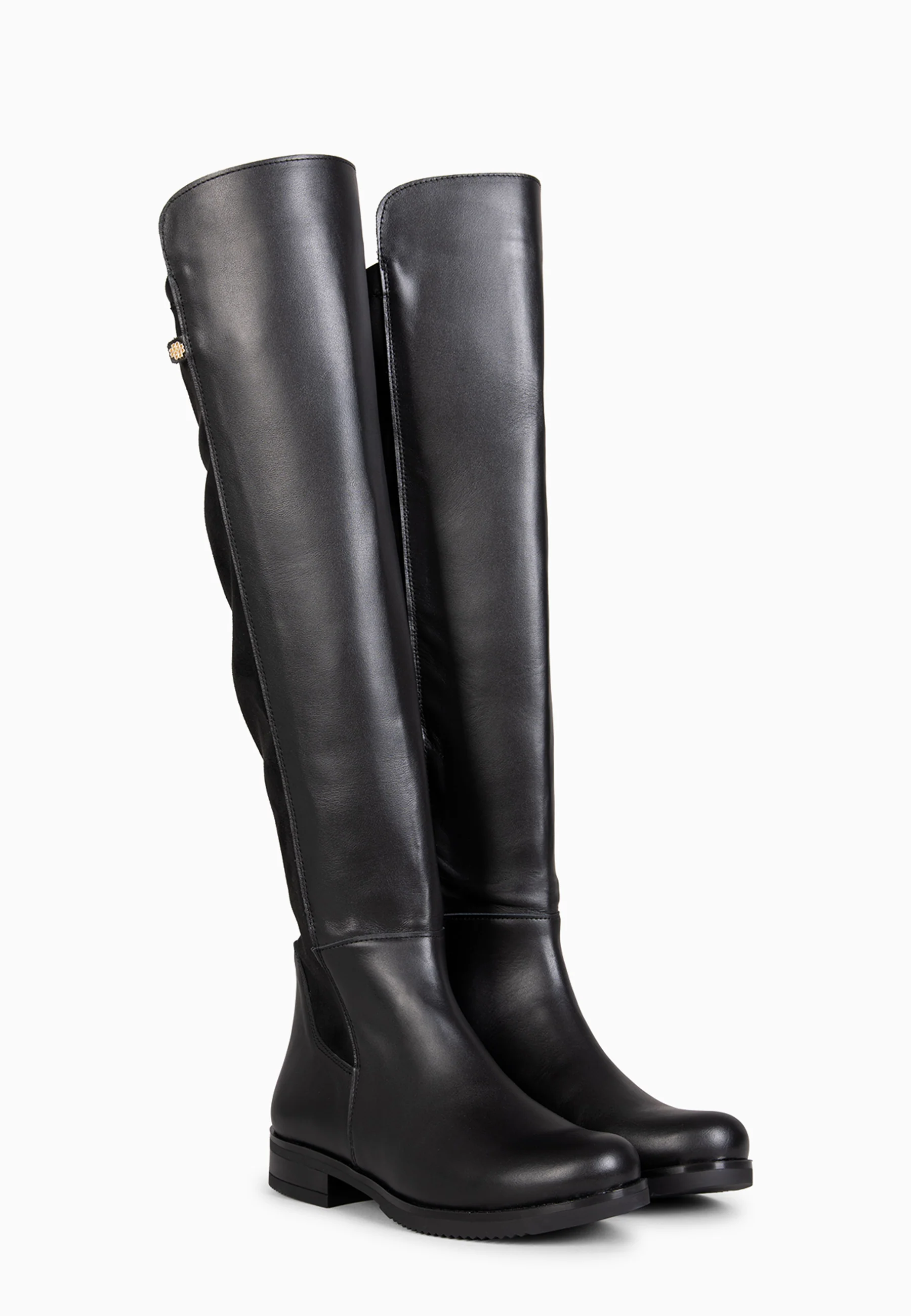 LIA - Bota alta de piel NEGRO - Image 7