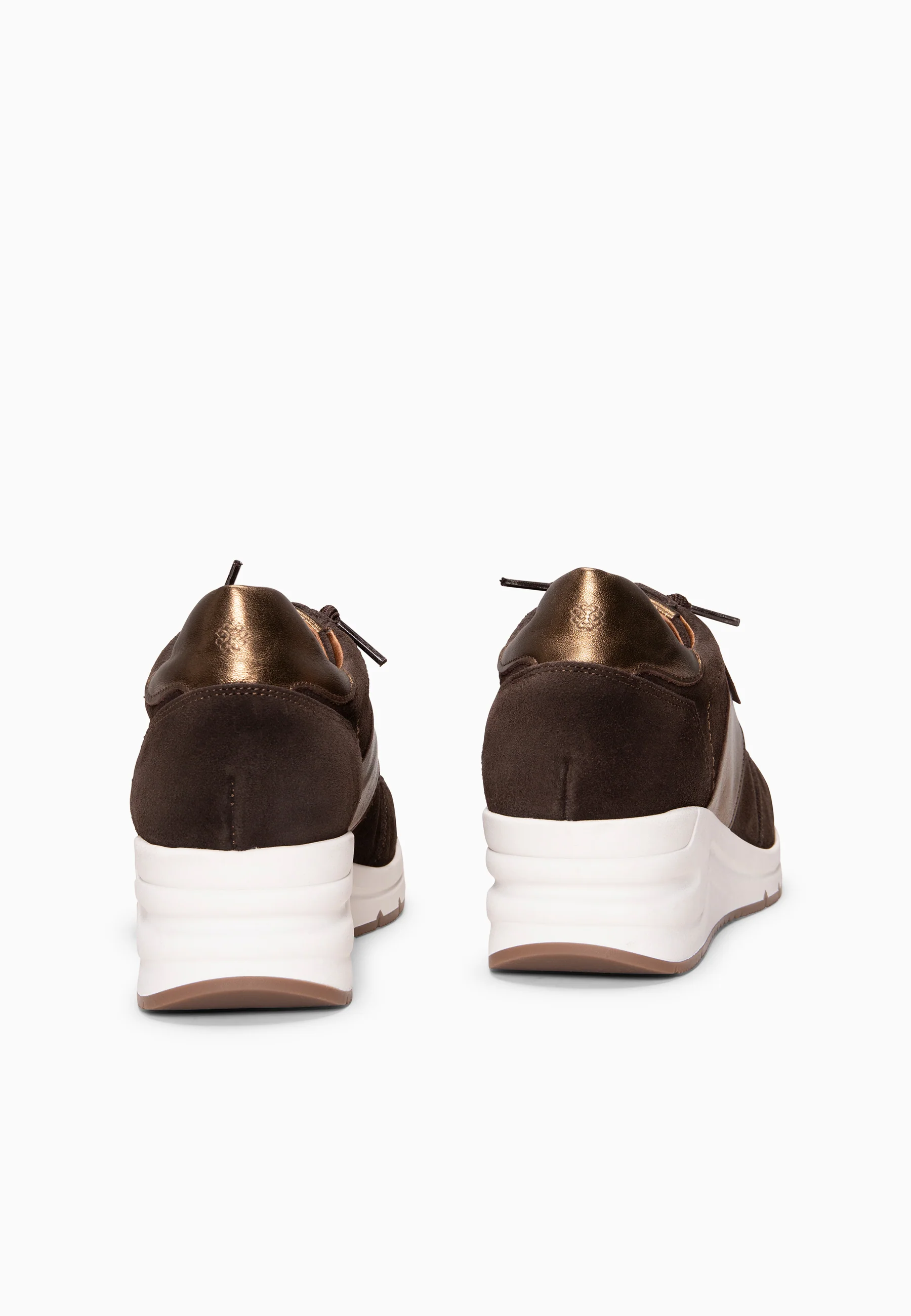 PAU - Zapatillas con cuña MARRON - Image 8