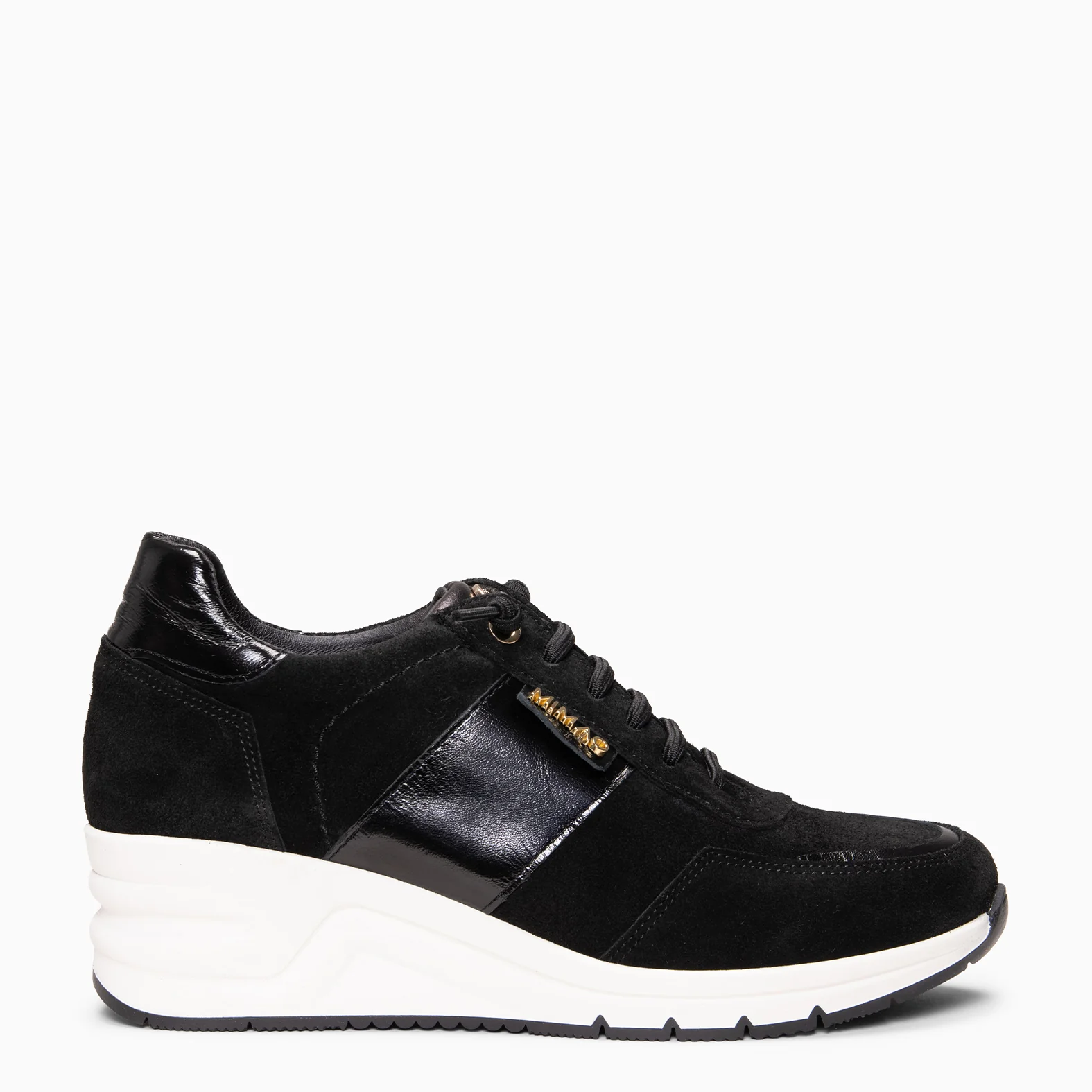 PAU - Zapatillas con cuña NEGRO